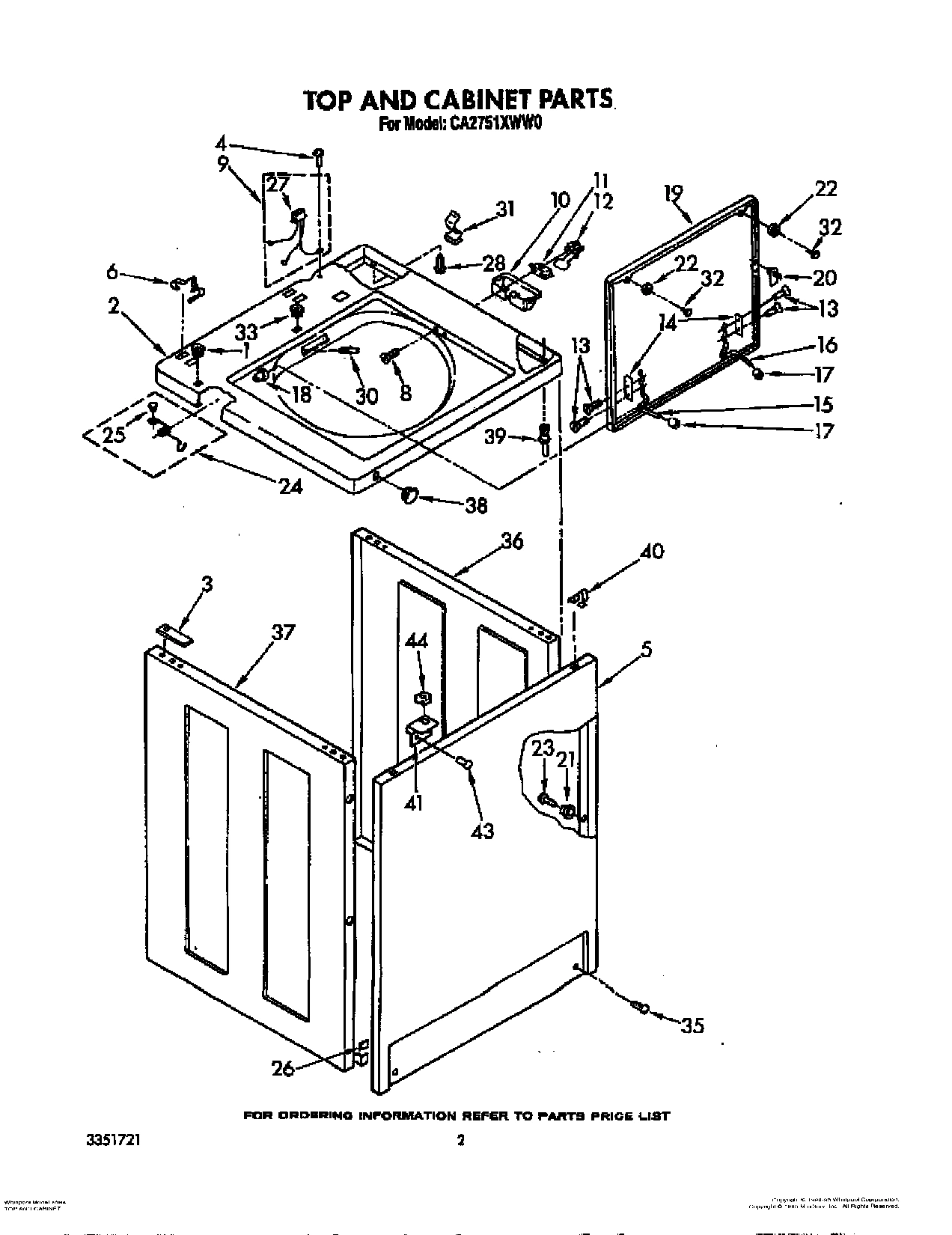 02 - TOP AND CABINET, LIT/OPTIONAL