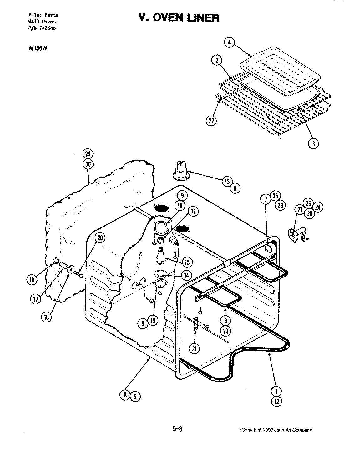 07 - OVEN LINER (W156W)
