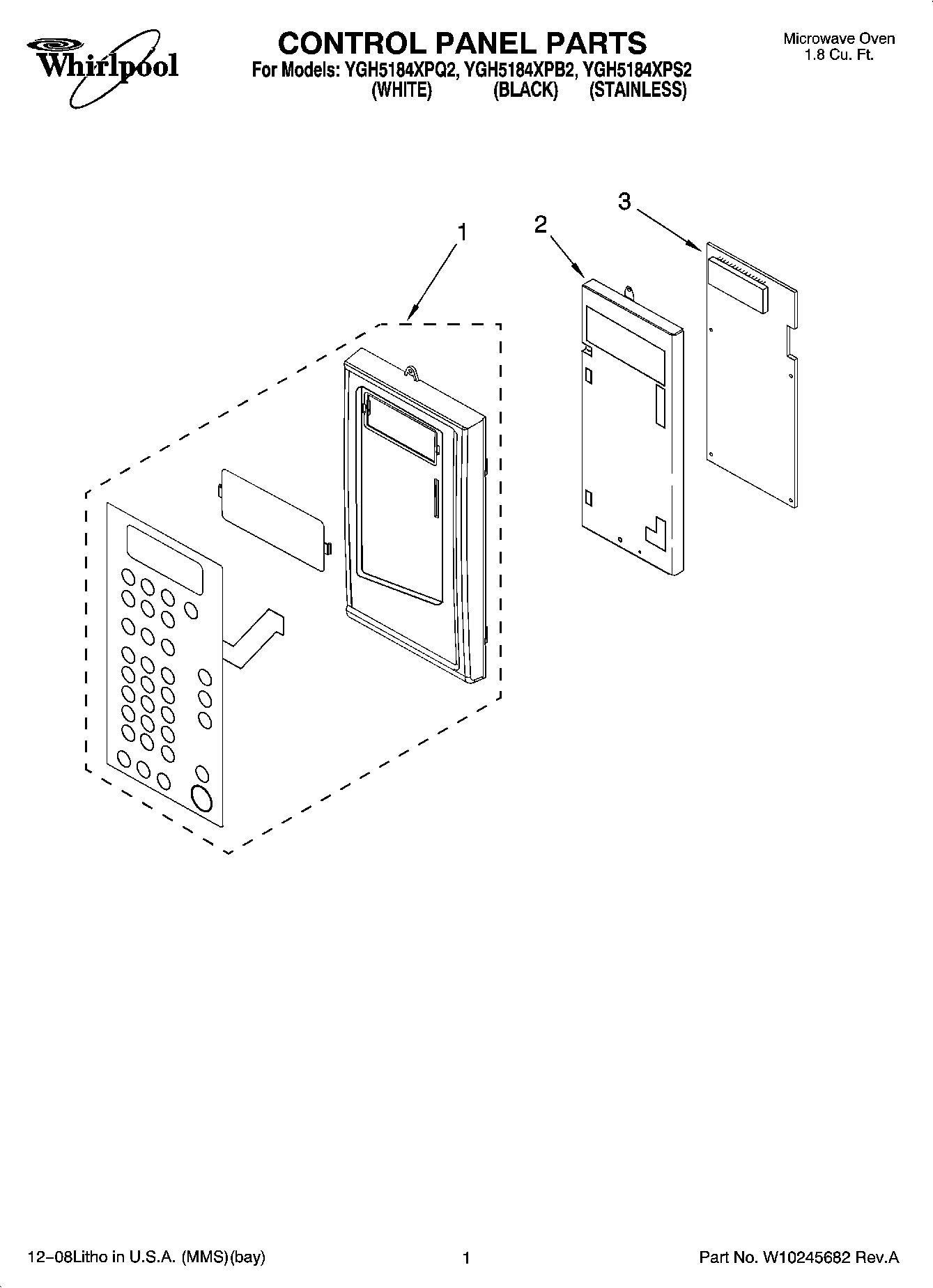 01 - CONTROL PANEL PARTS