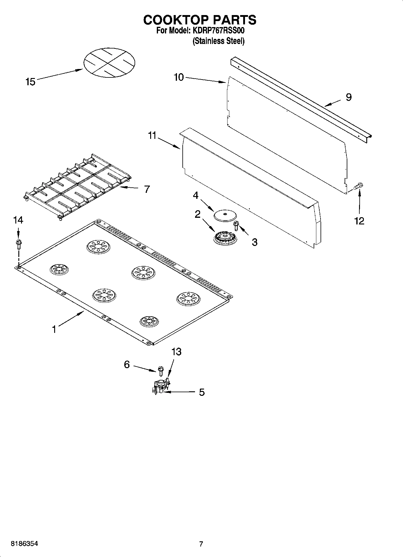 06 - COOKTOP PARTS