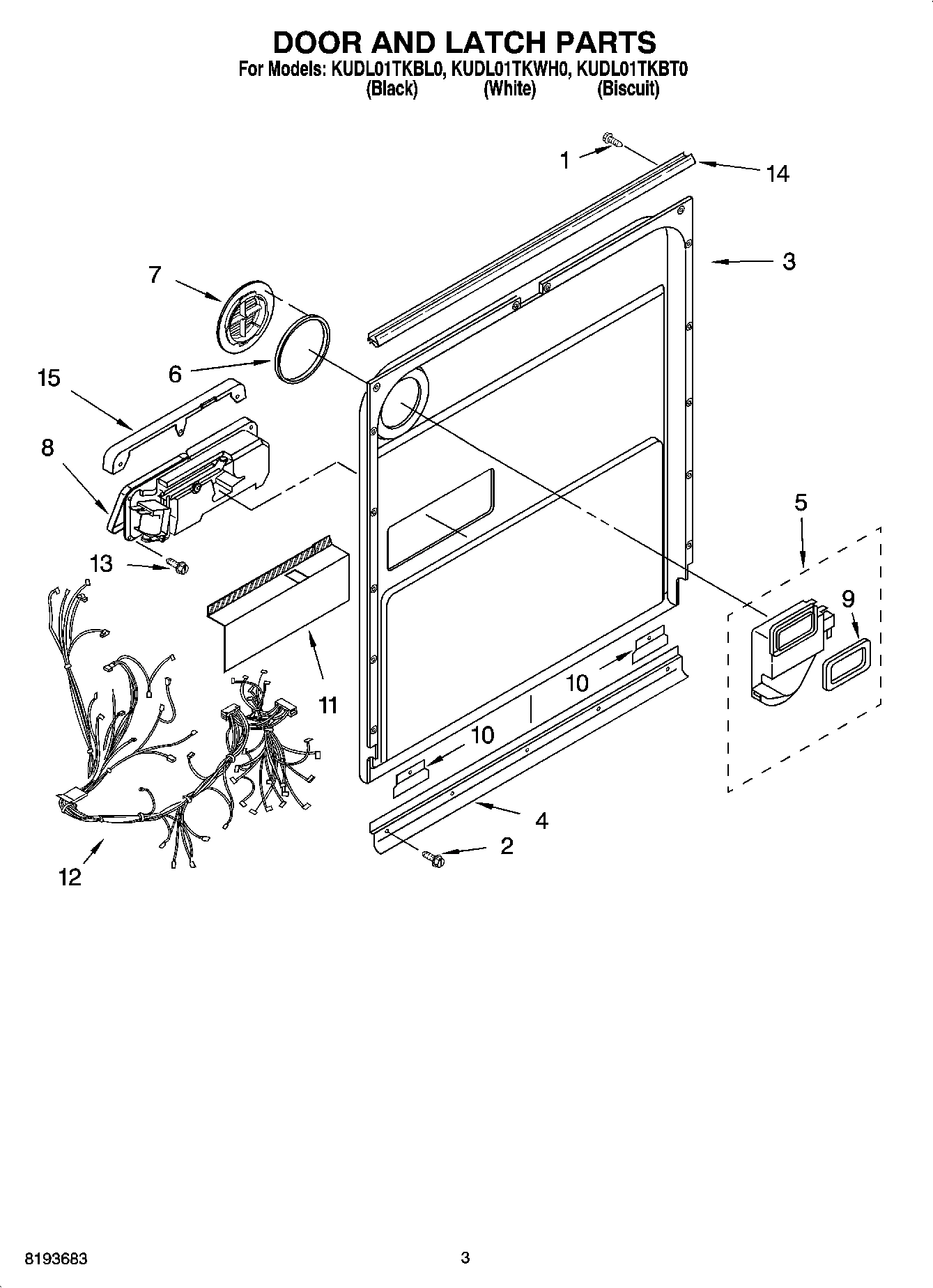03 - DOOR AND LATCH PARTS