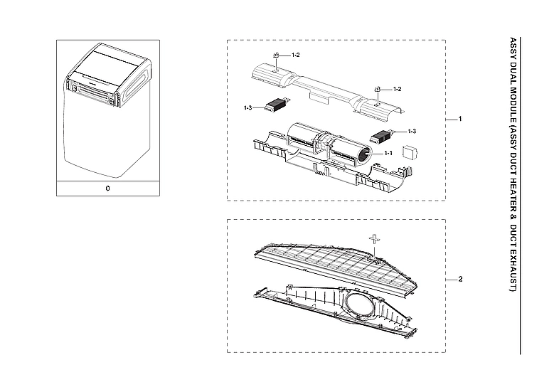 Heater & Exhaust Ducts Assembly