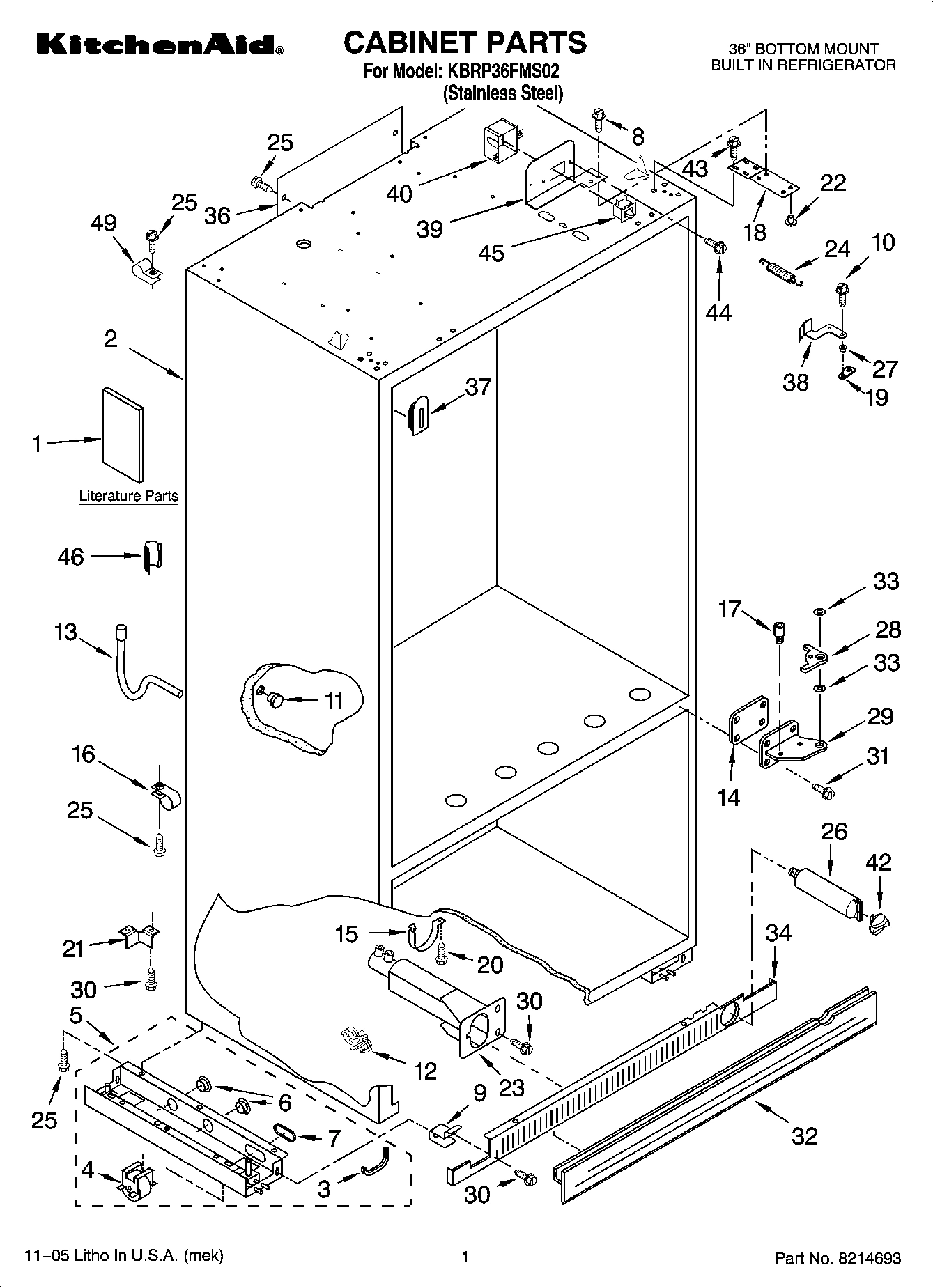 01 - CABINET PARTS