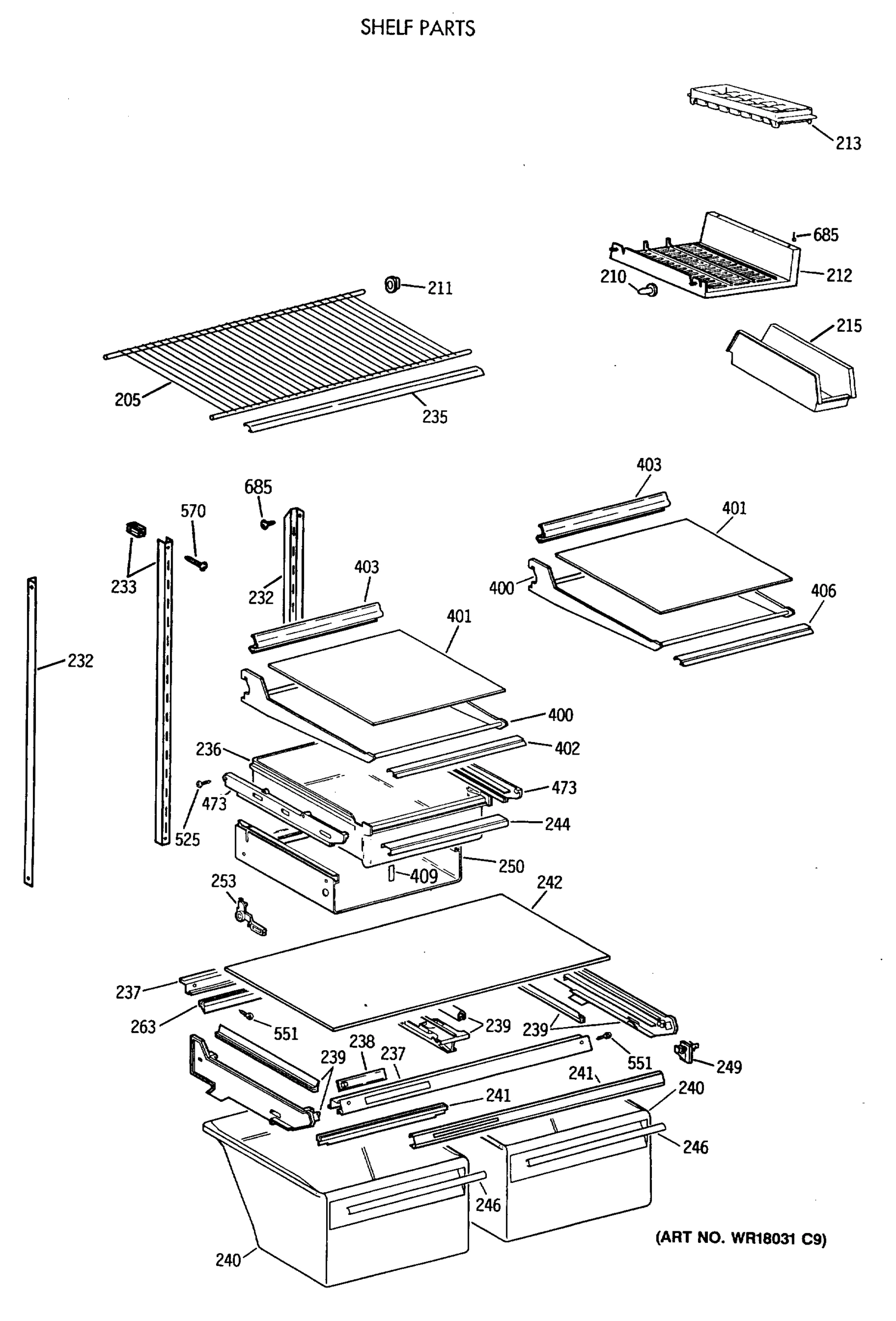 SHELF PARTS