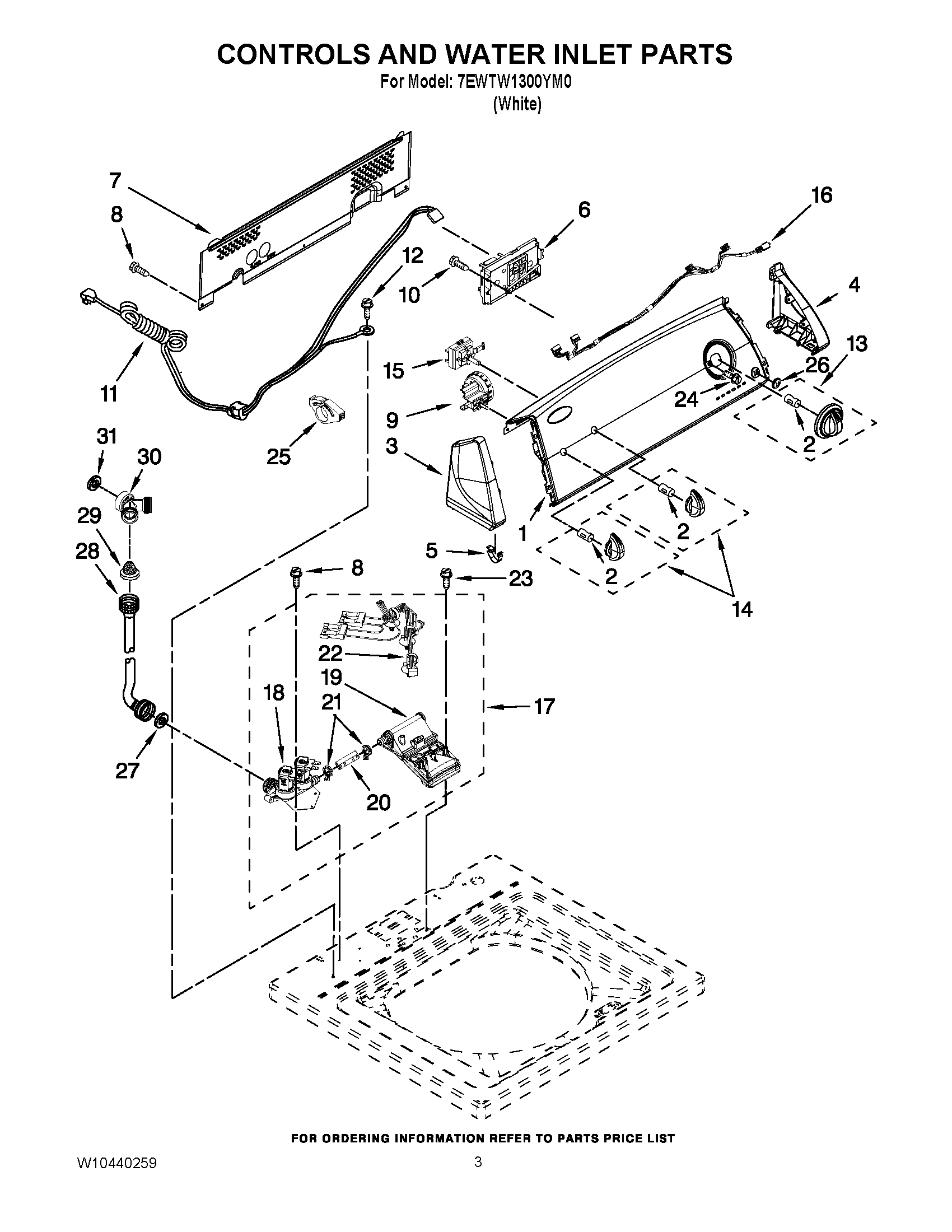 02 - CONTROLS AND WATER INLET PARTS