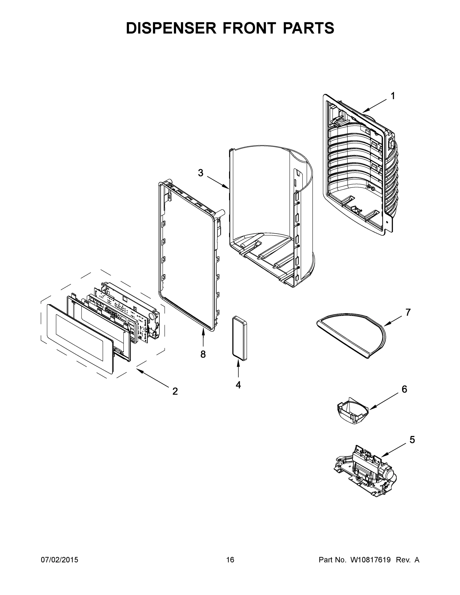 09 - DISPENSER FRONT PARTS