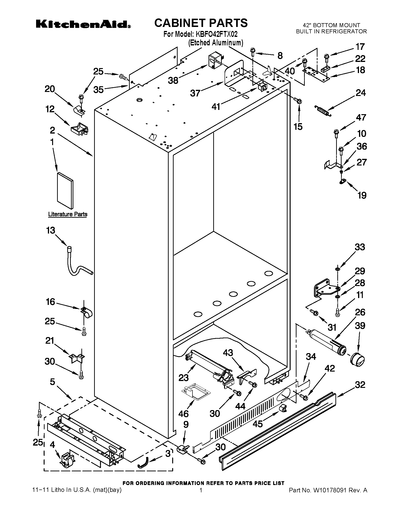 01 - CABINET PARTS