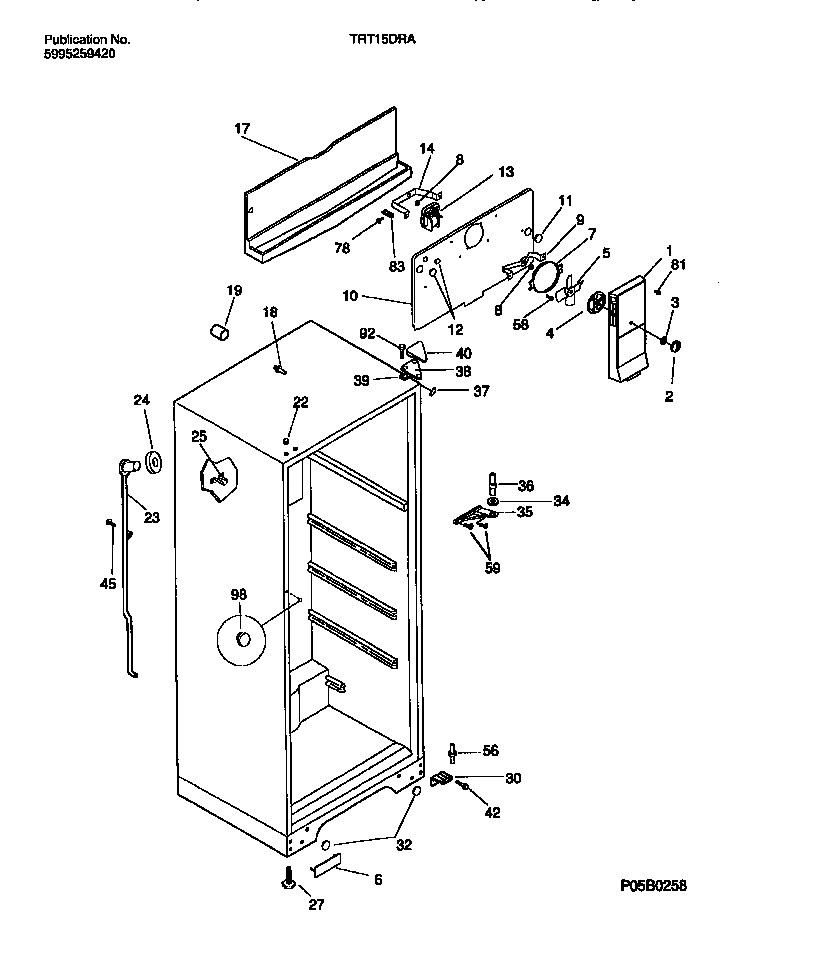 03 - CABINET W/FAN ASSY