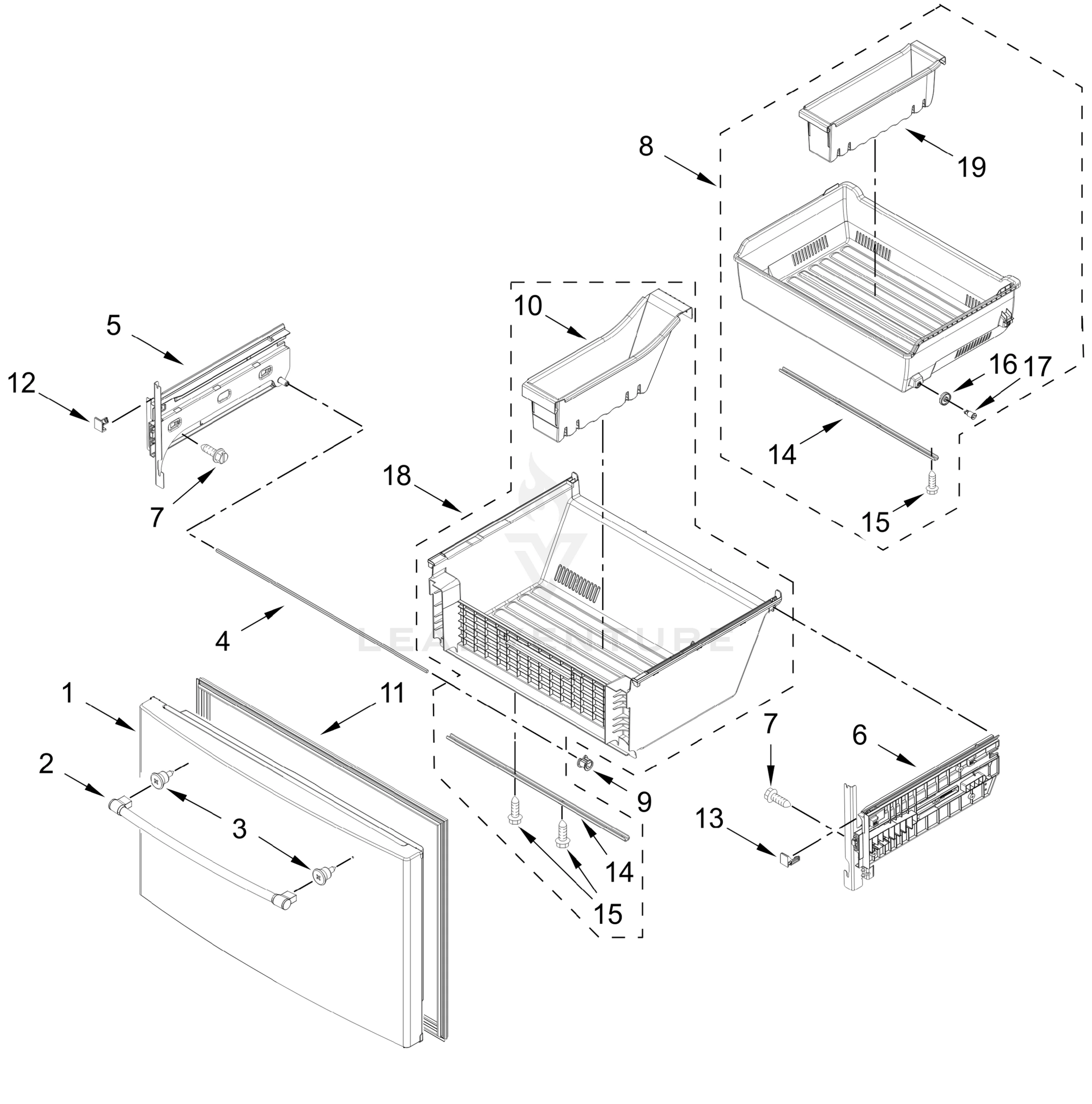 FREEZER DOOR PARTS