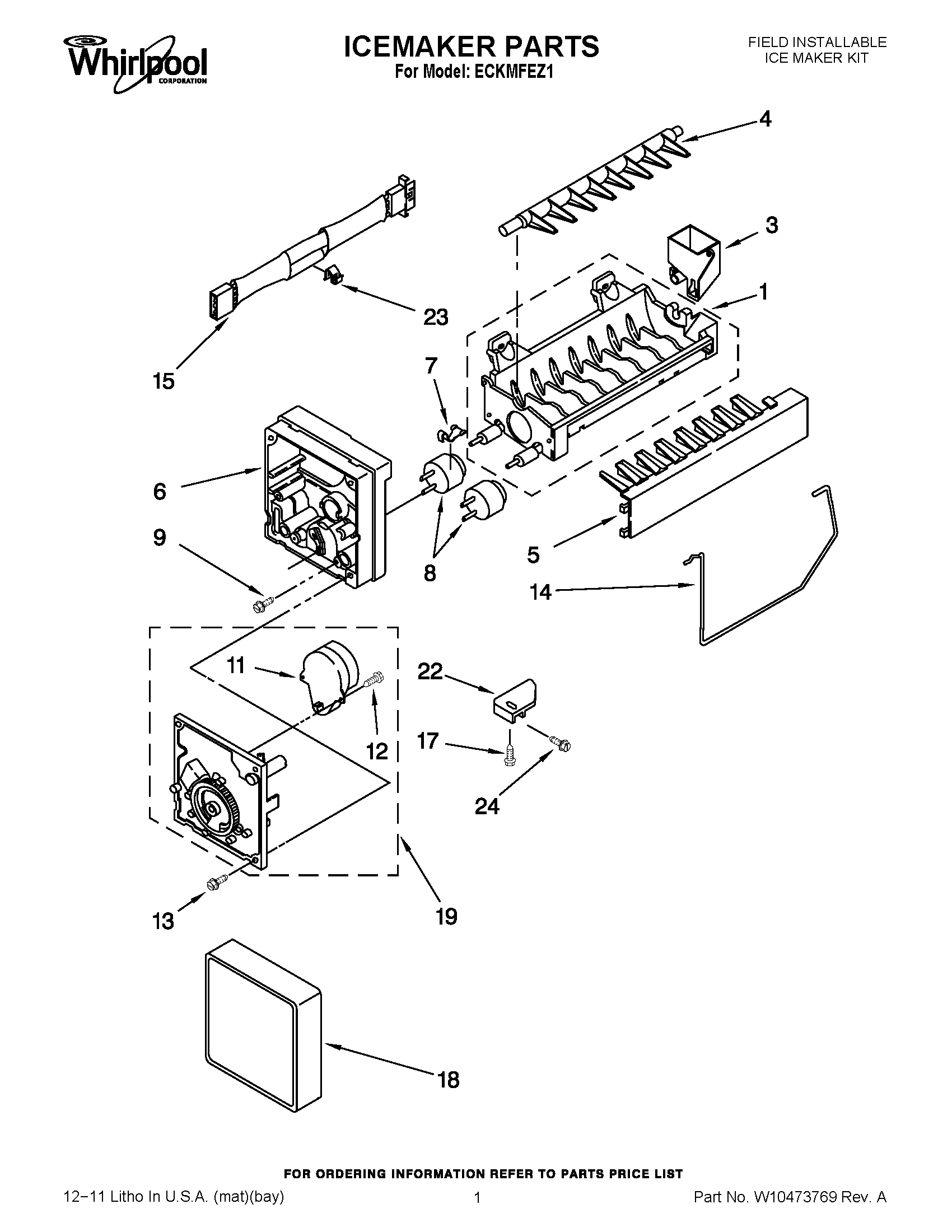 01 - ICEMAKER PARTS