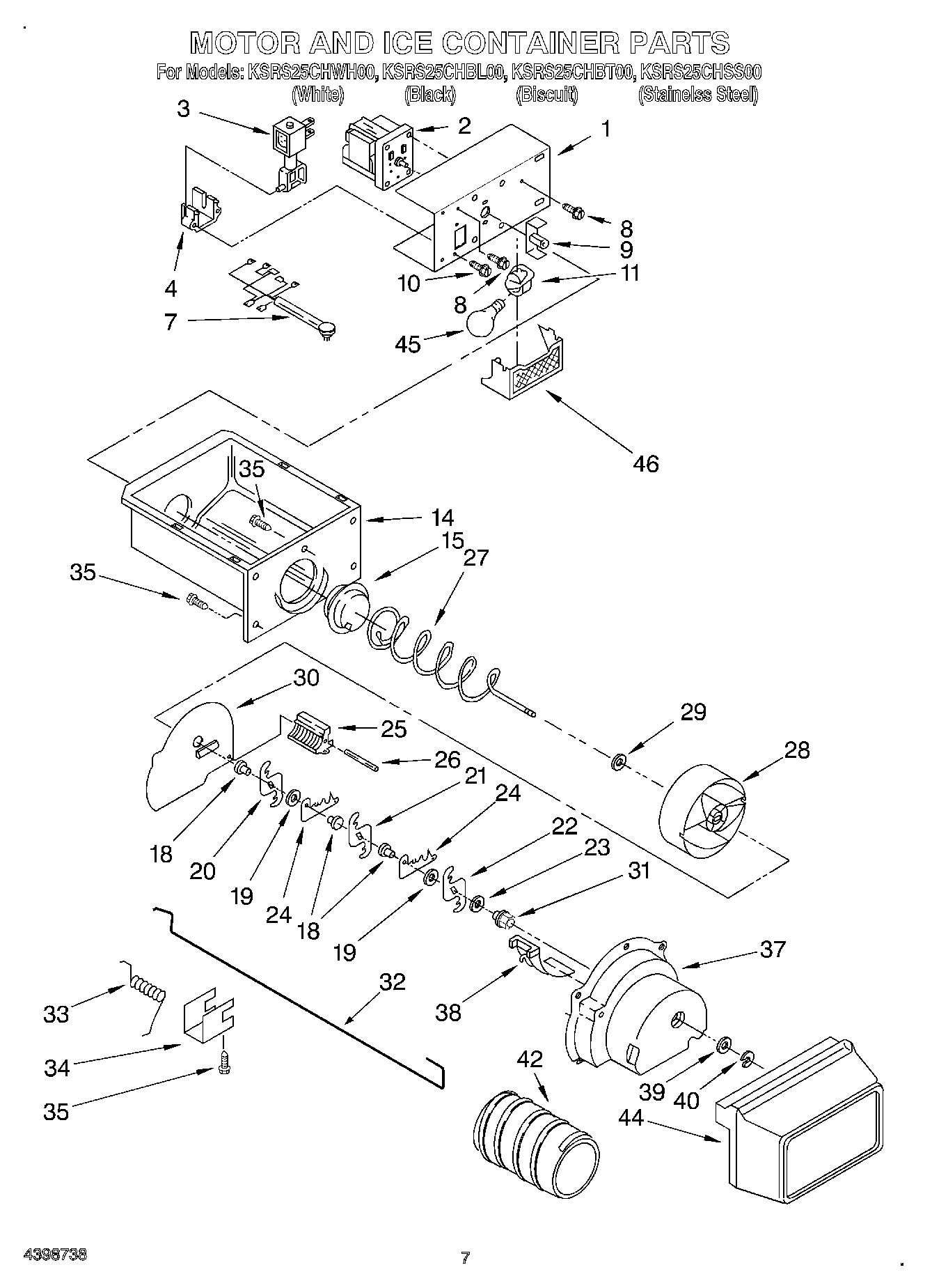 05 - MOTOR AND ICE CONTAINER