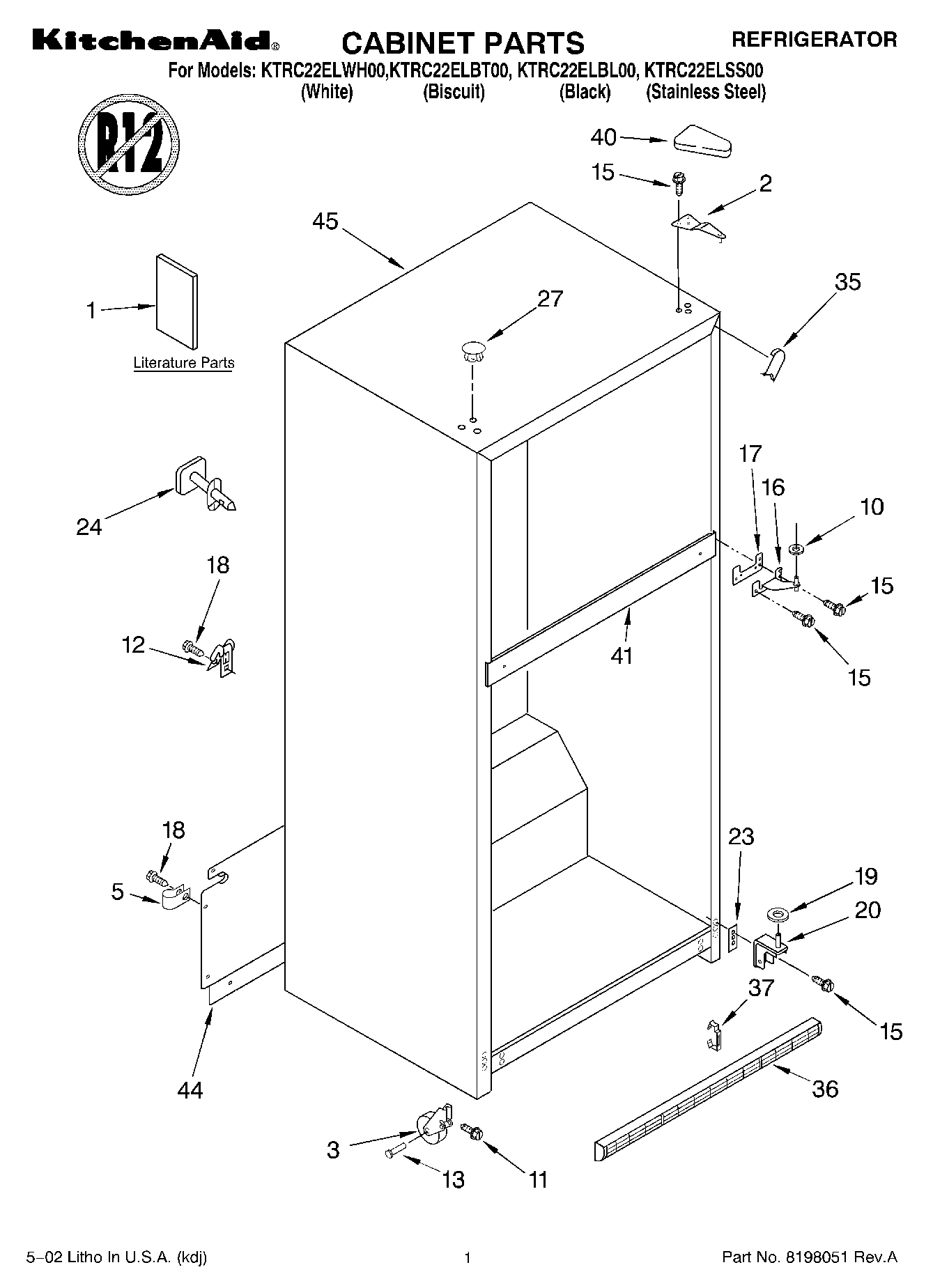 01 - CABINET, LITERATURE