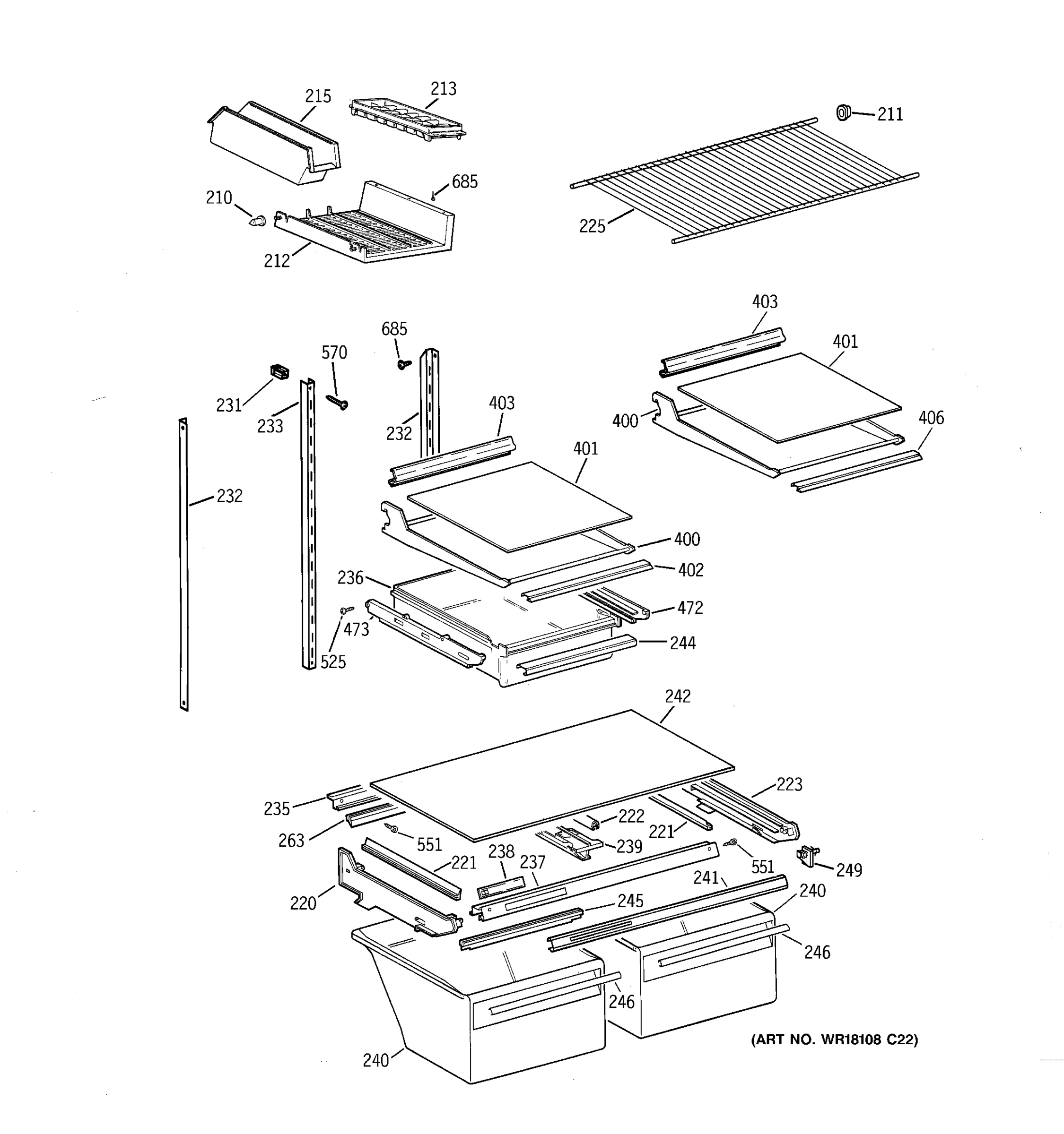 SHELF PARTS