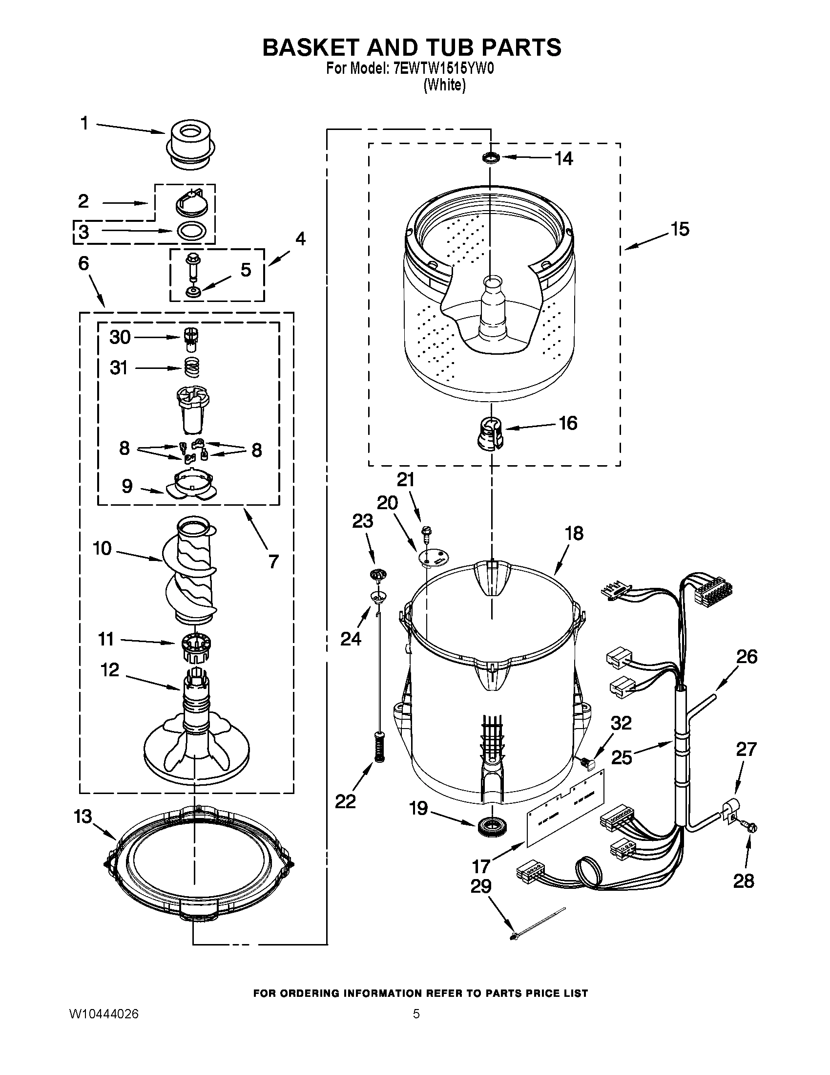 03 - BASKET AND TUB PARTS