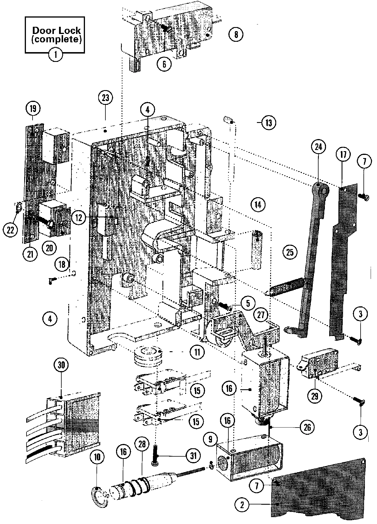 20 - DOOR LOCK ASSEMBLY (SERIES 11)
