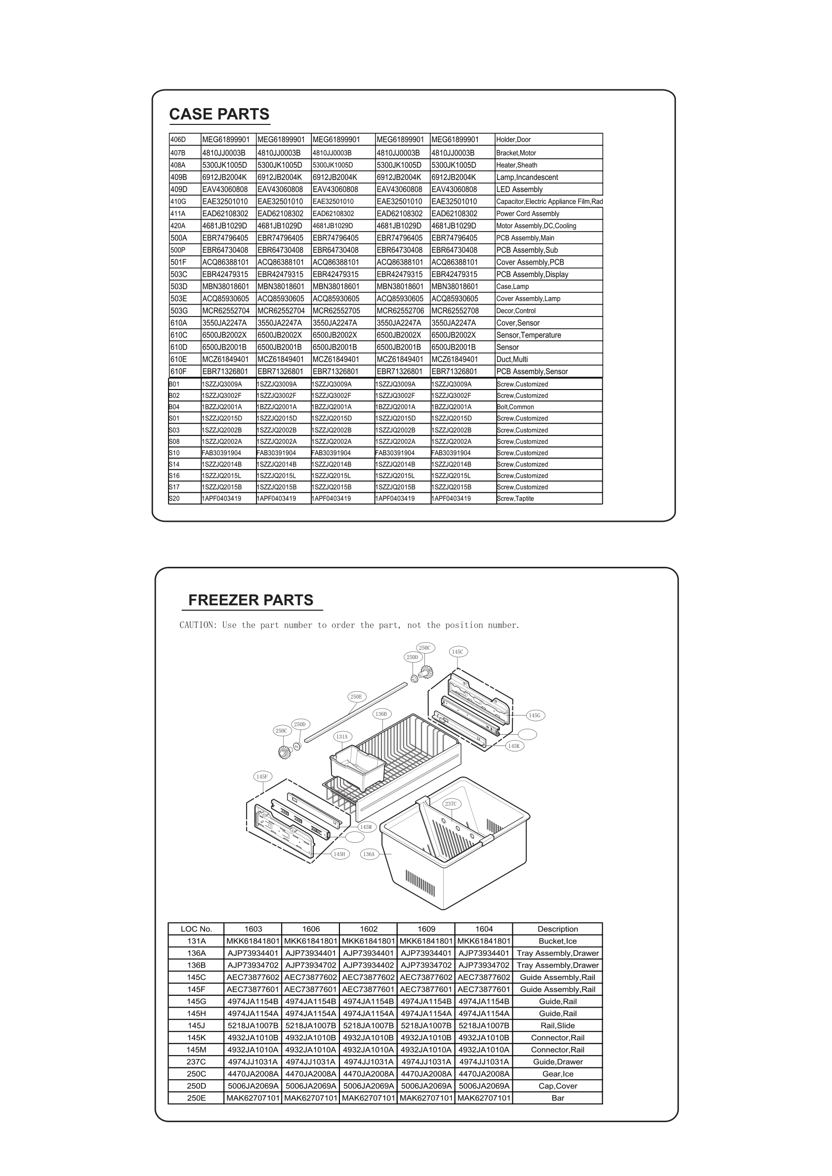 CASE PARTS
