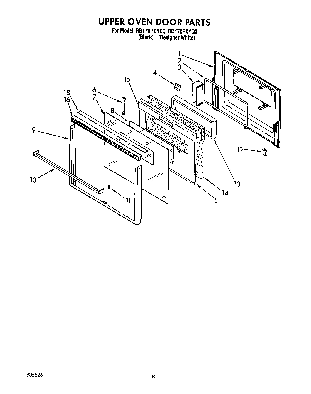 04 - UPPER OVEN DOOR