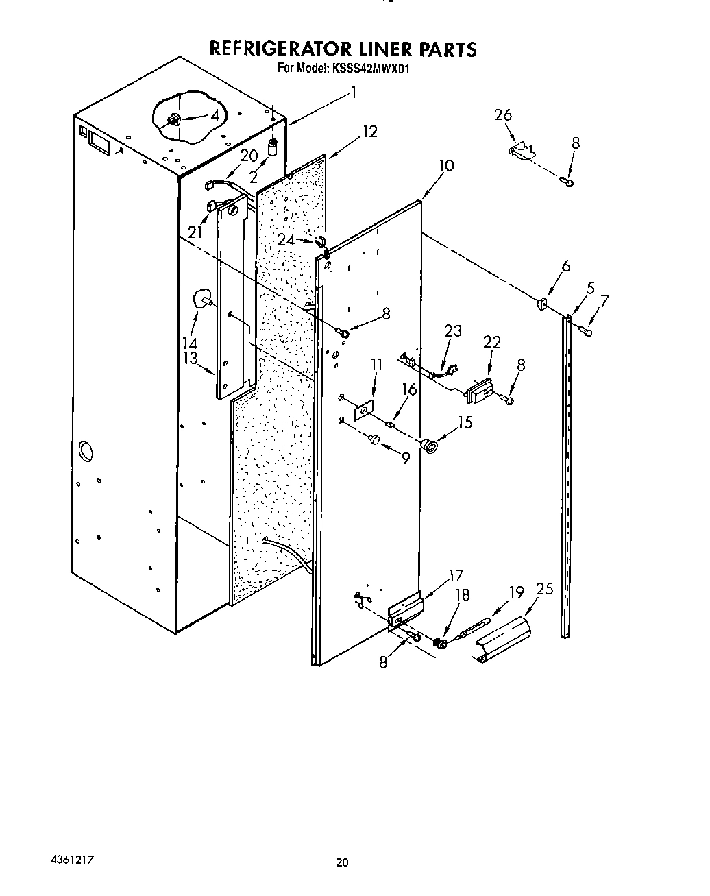 16 - REFRIGERATOR LINER
