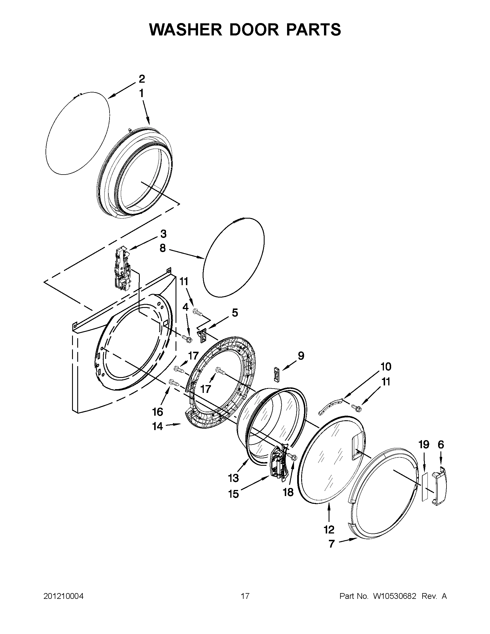 08 - WASHER DOOR PARTS