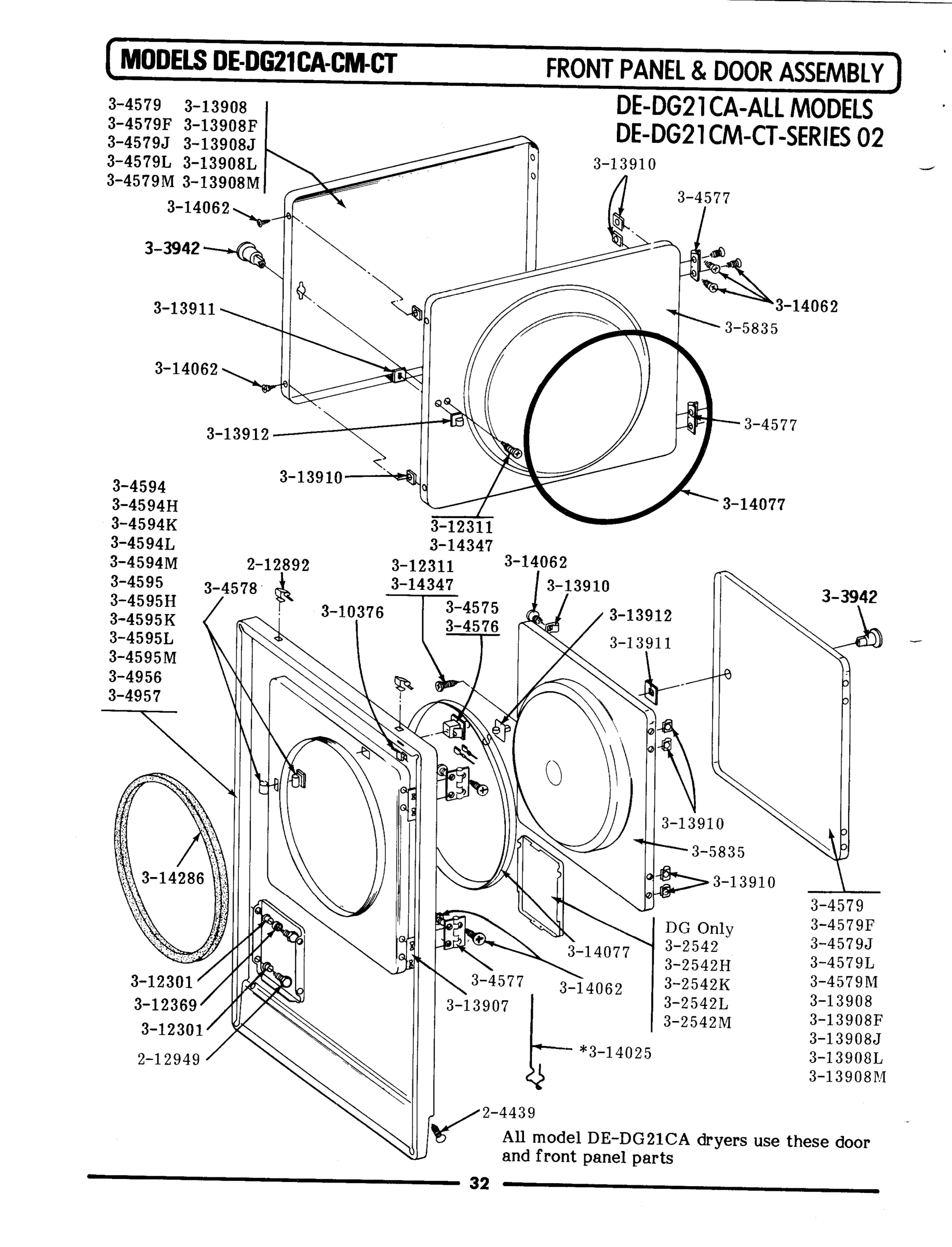 09 - FRONT PANEL & DOOR ASSY (SERIES 02)