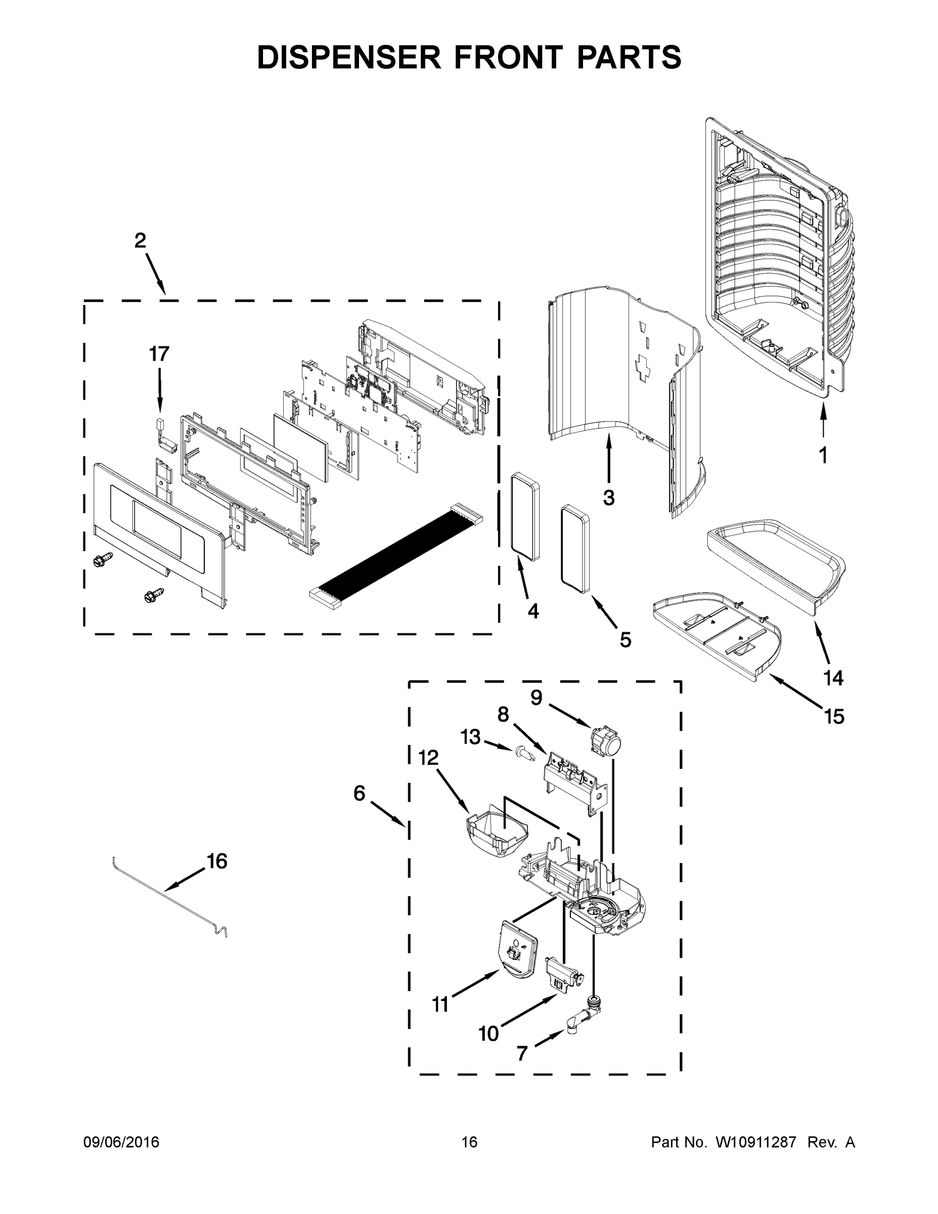 09 - DISPENSER FRONT PARTS