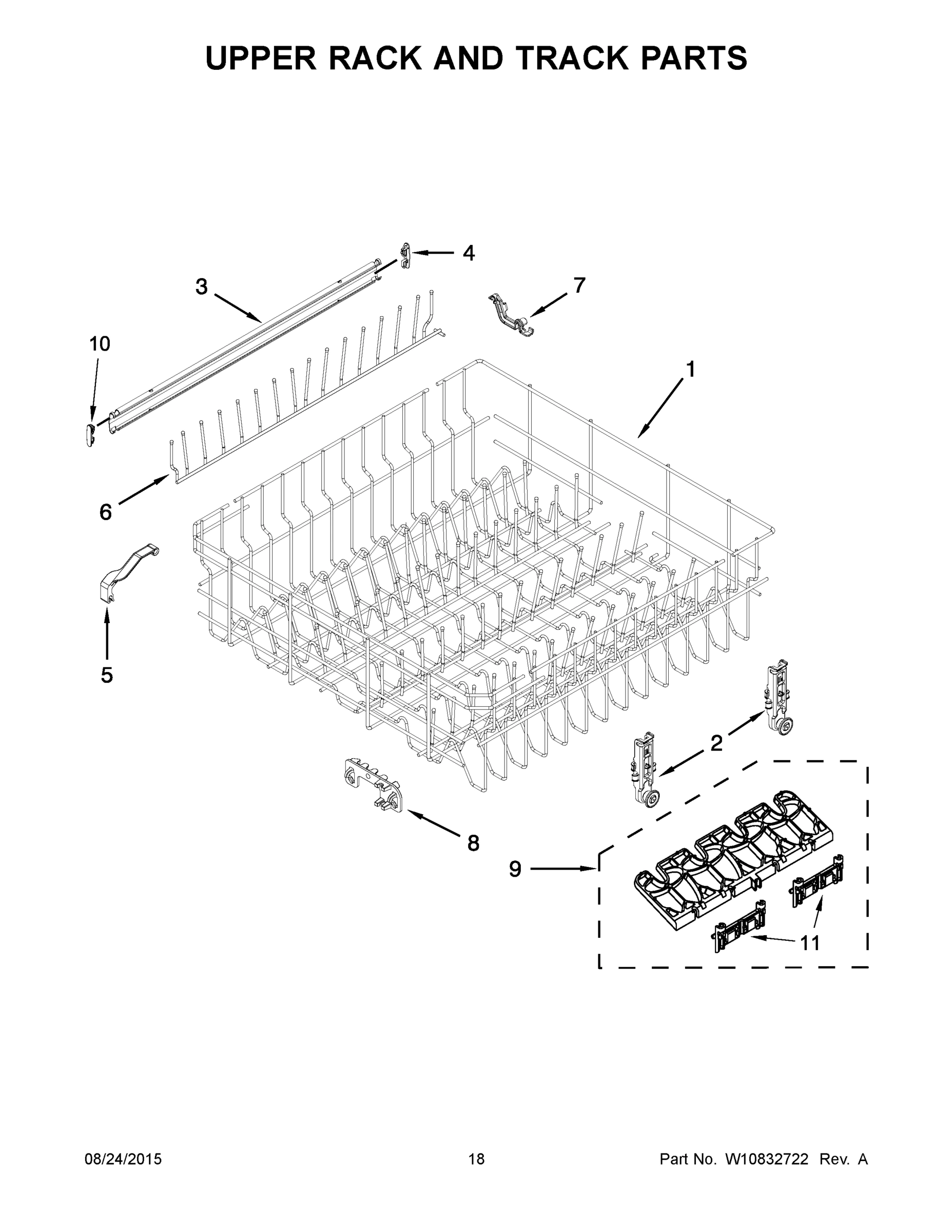 10 - UPPER RACK AND TRACK PARTS