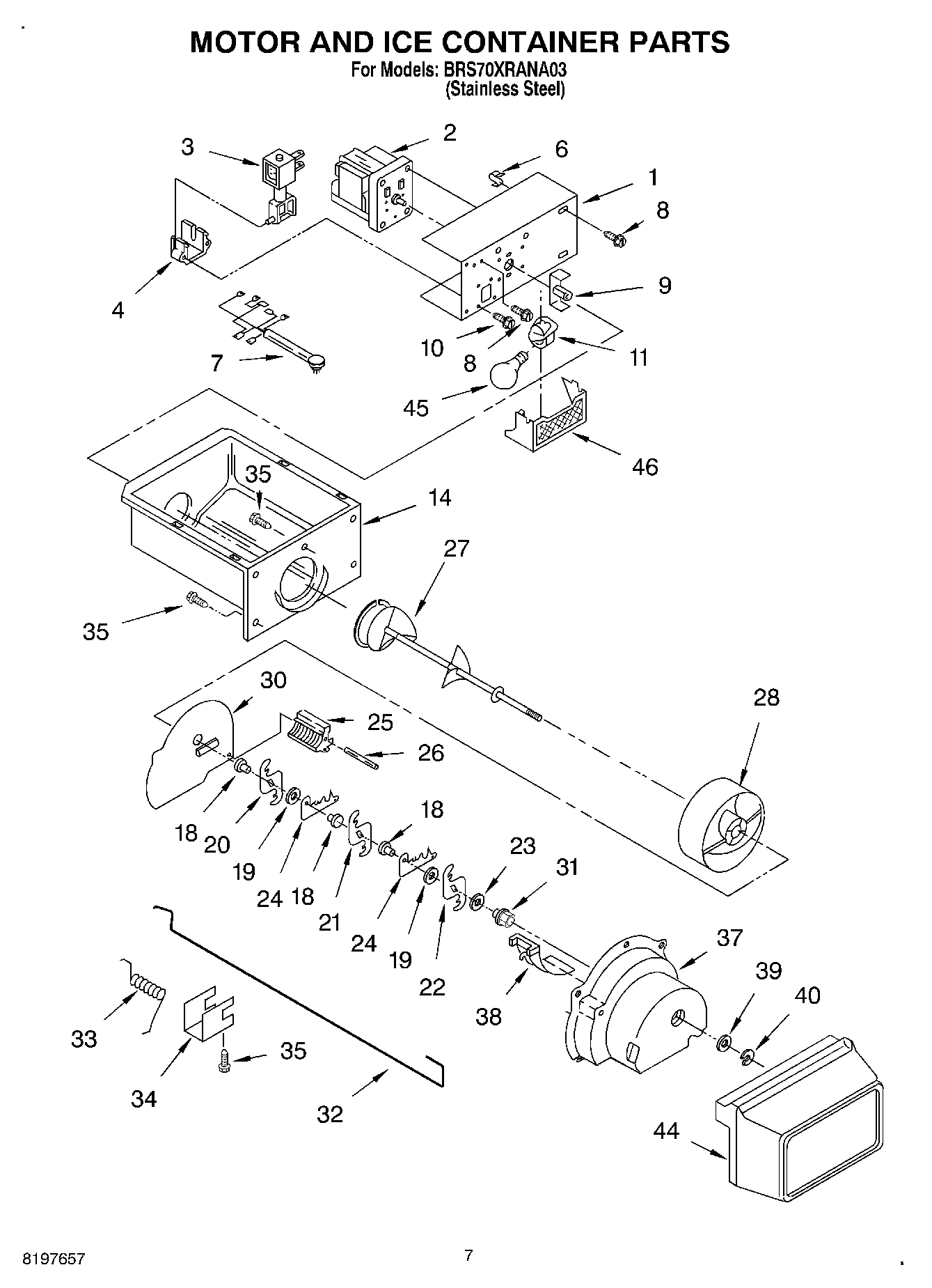 05 - MOTOR AND ICE CONTAINER