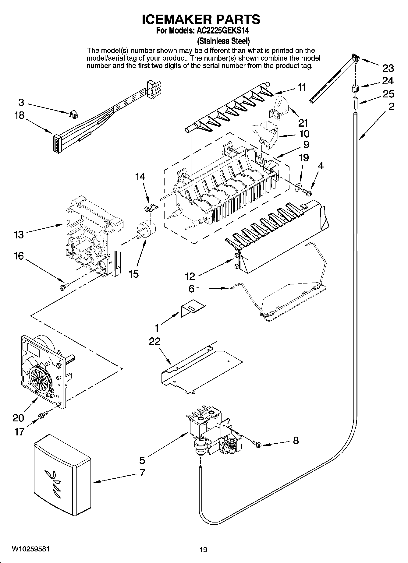 12 - ICEMAKER PARTS