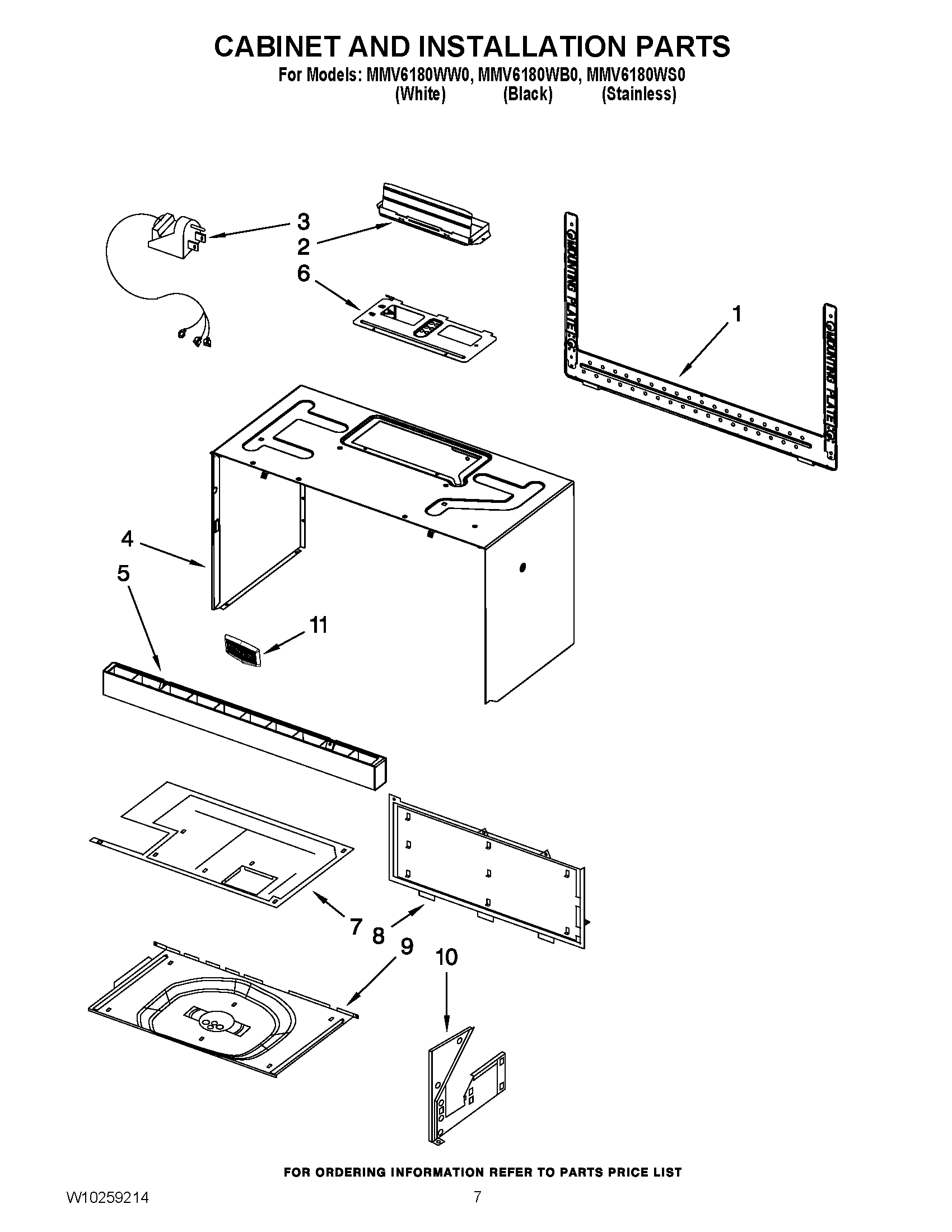 06 - CABINET AND INSTALLATION PARTS