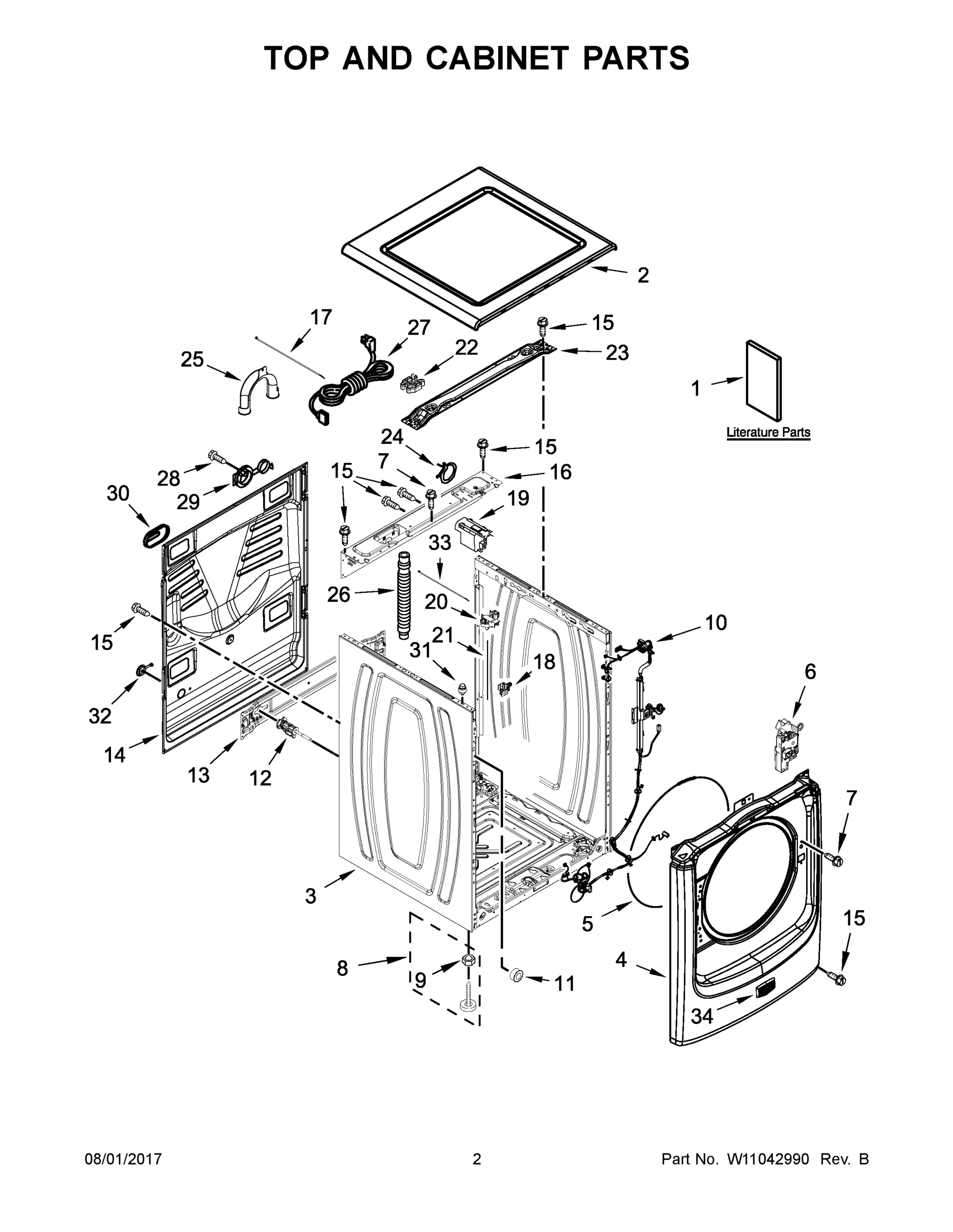 02 - TOP AND CABINET PARTS
