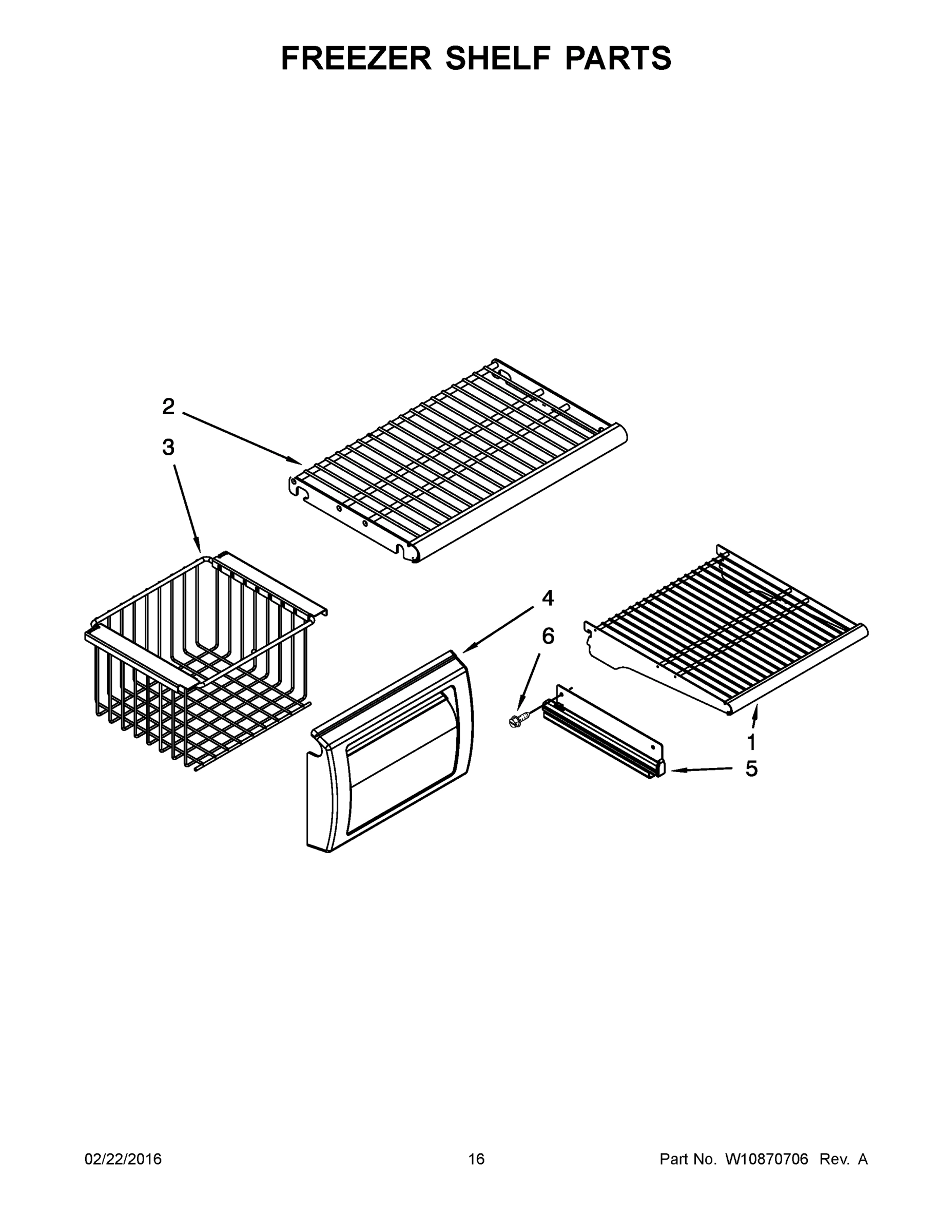 09 - FREEZER SHELF PARTS