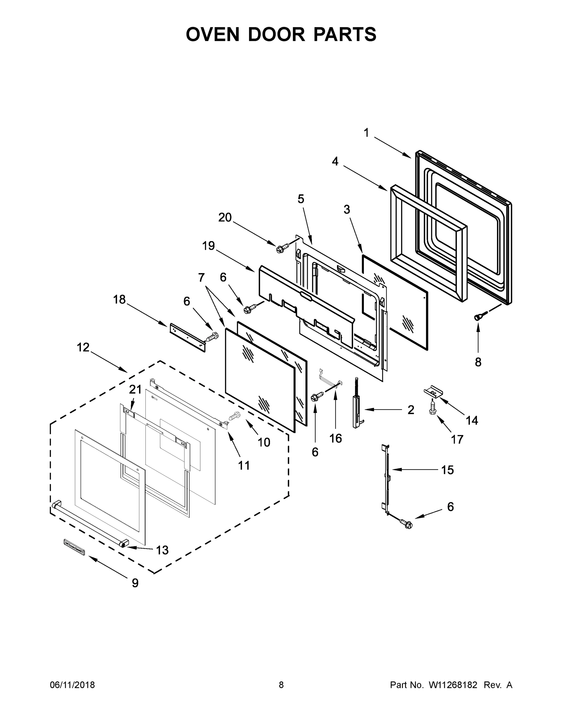 05 - OVEN DOOR PARTS