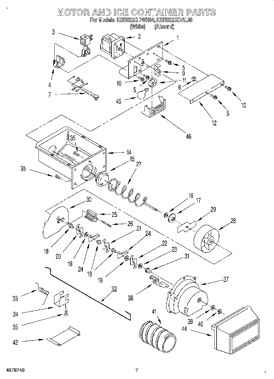 05 - MOTOR AND ICE CONTAINER