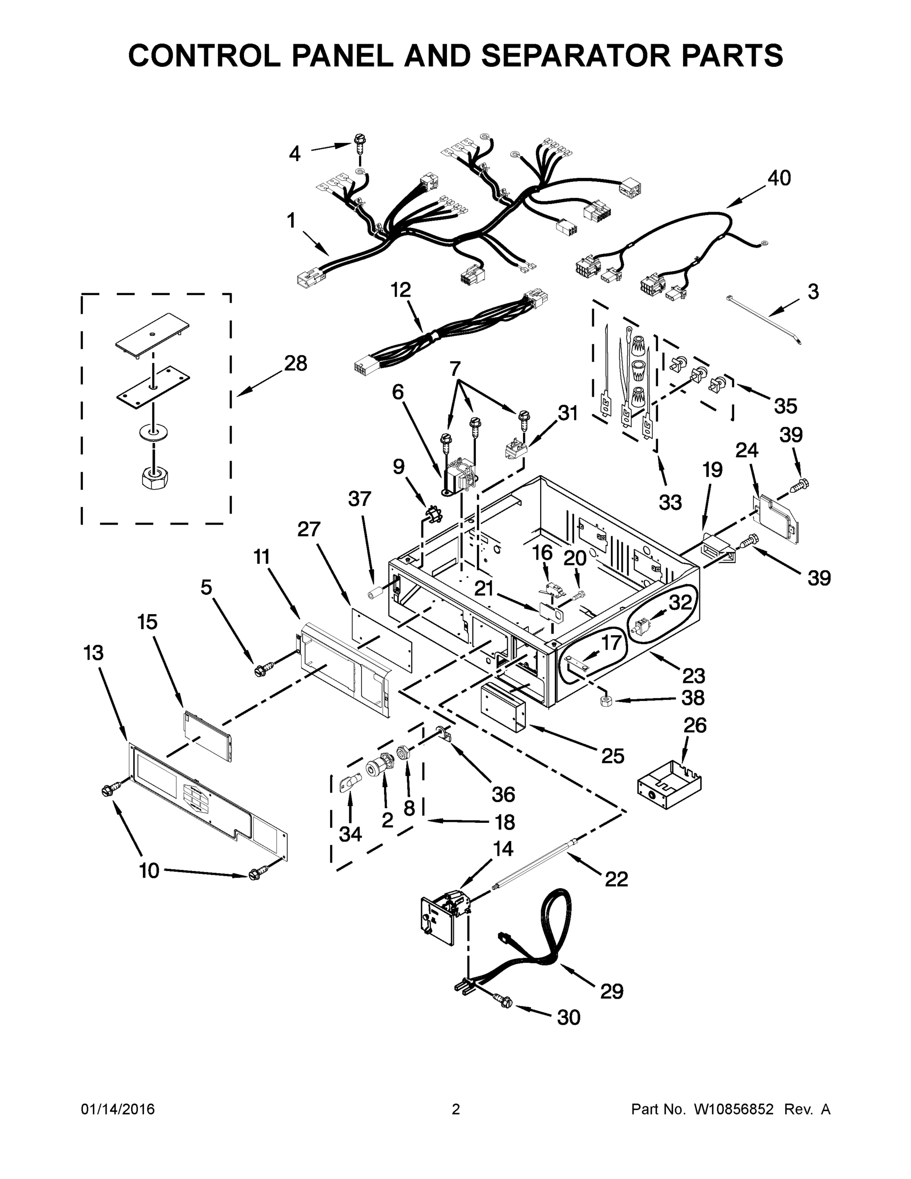 02 - CONTROL PANEL AND SEPARATOR PARTS