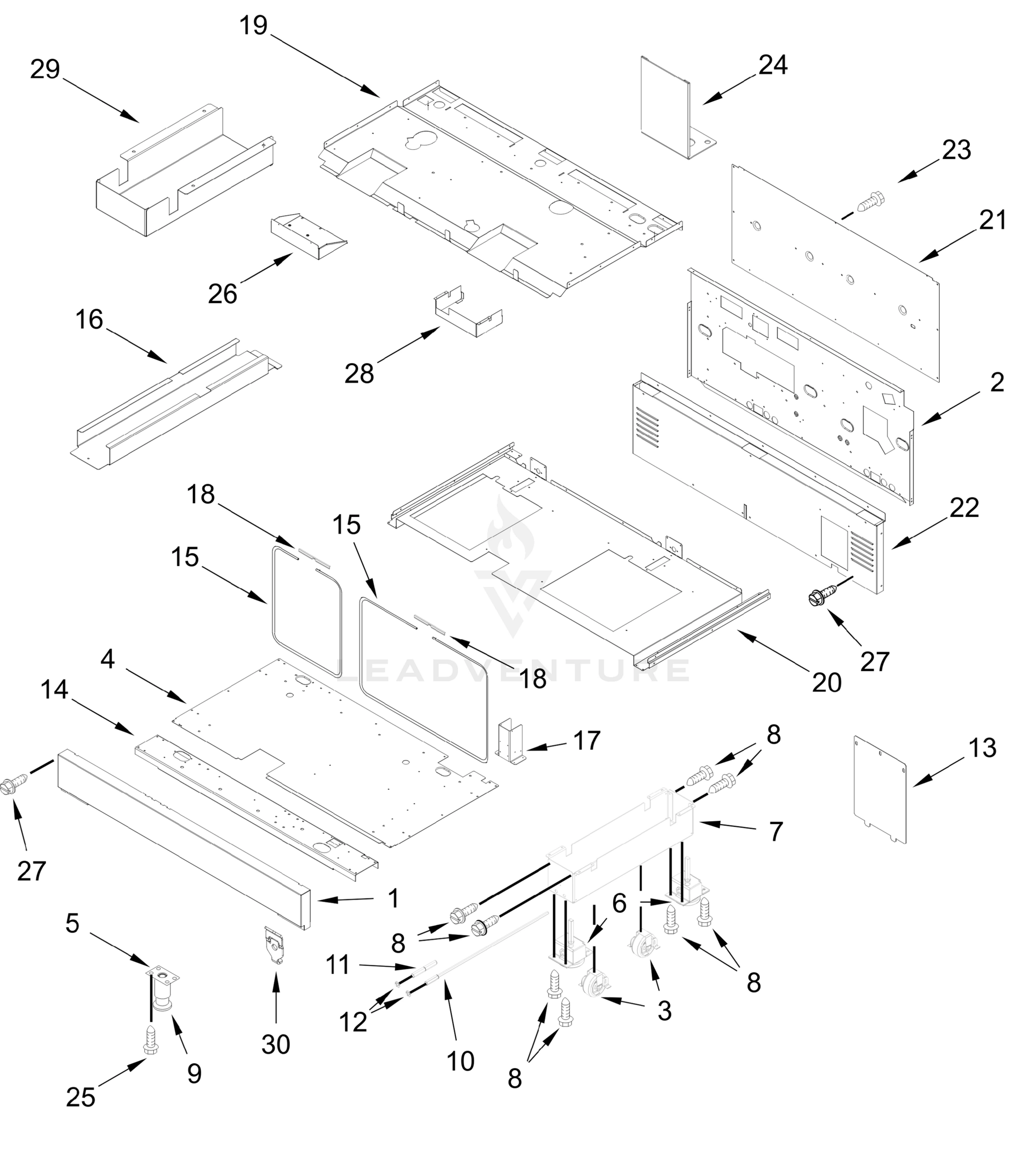 48-IN CHASSIS PARTS