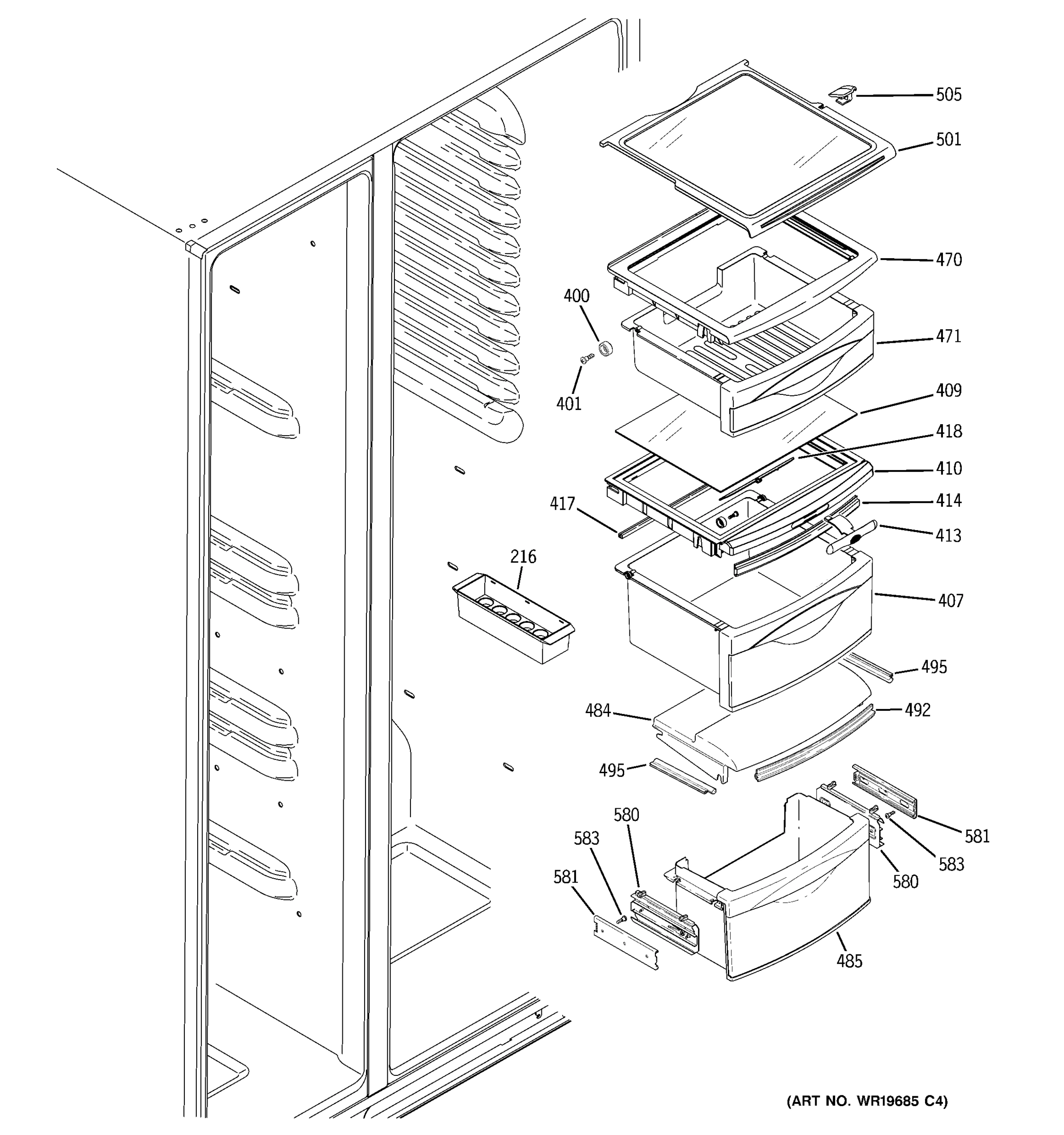 FRESH FOOD SHELVES