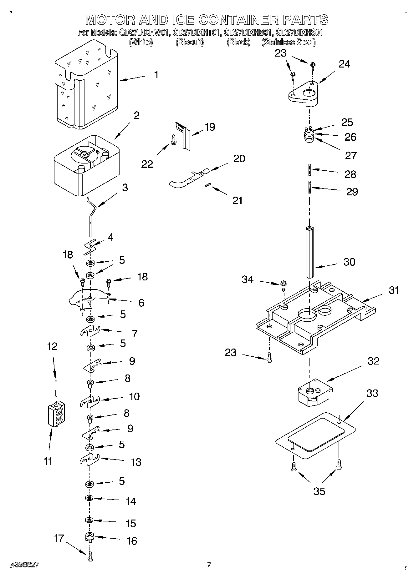 05 - MOTOR AND ICE CONTAINER