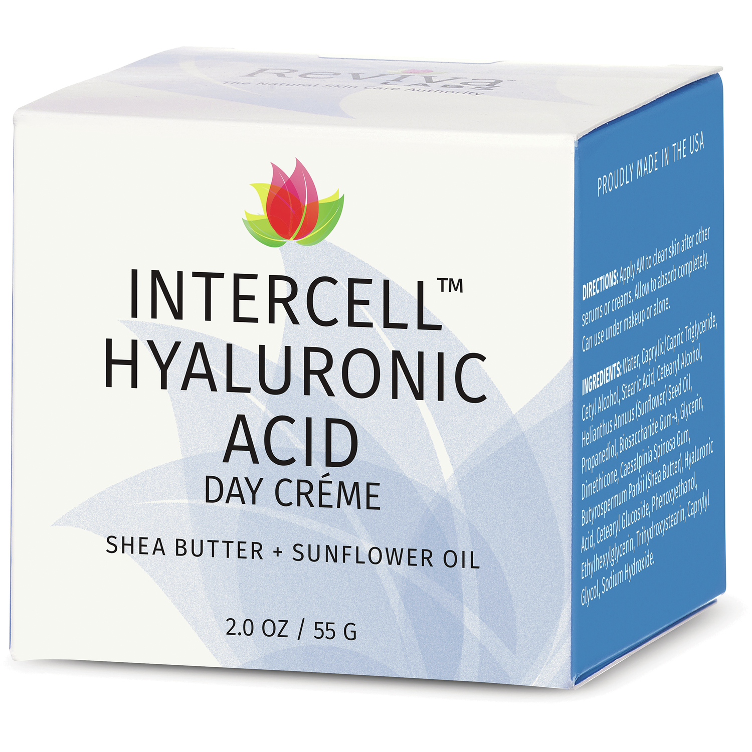 Reviva Labs Intercell Hyaluronic Acid Day Cream | 2 oz Cream