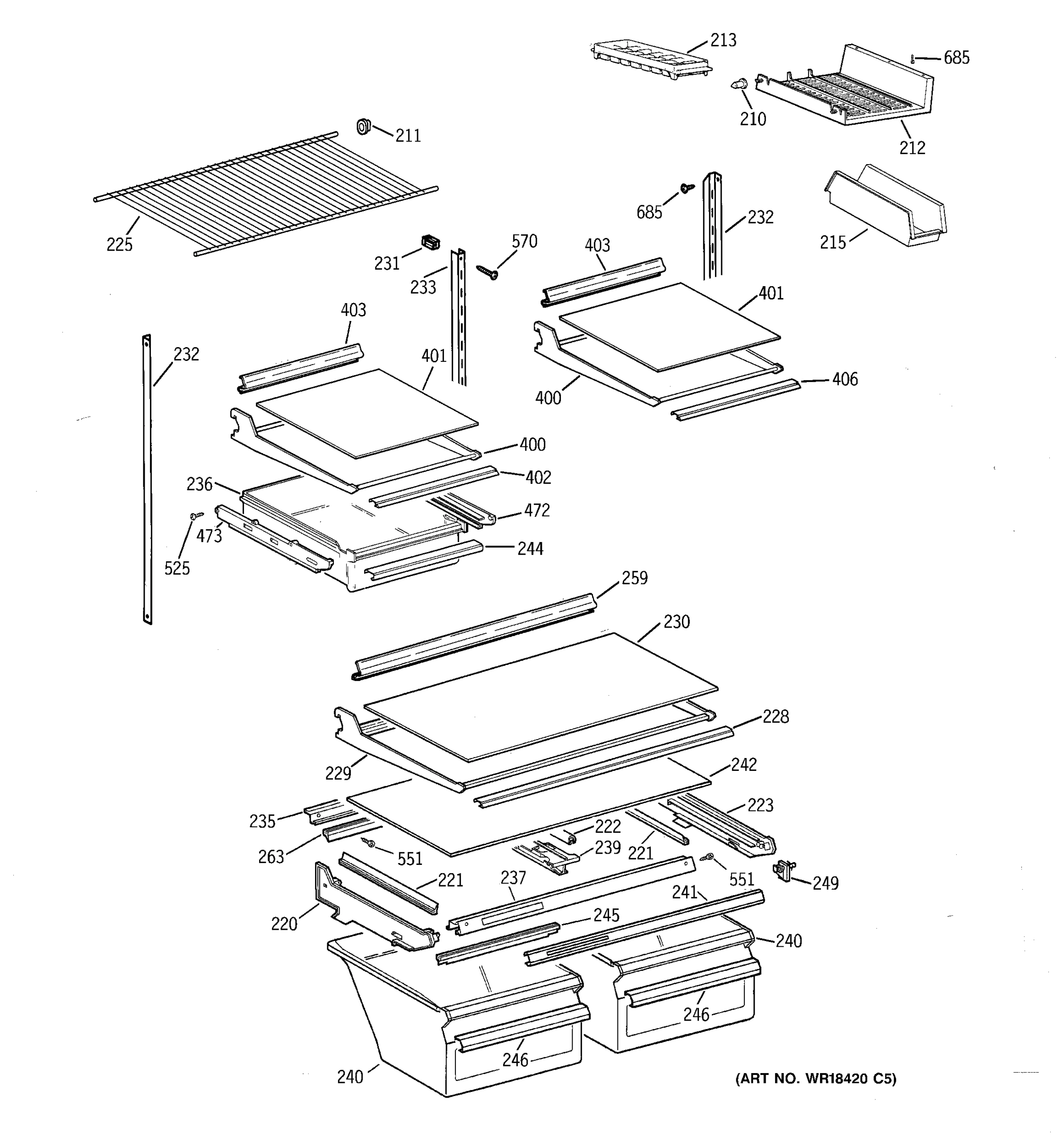 SHELF PARTS