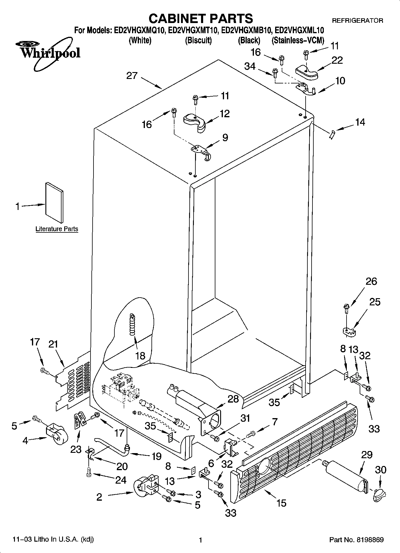 01 - CABINET PARTS