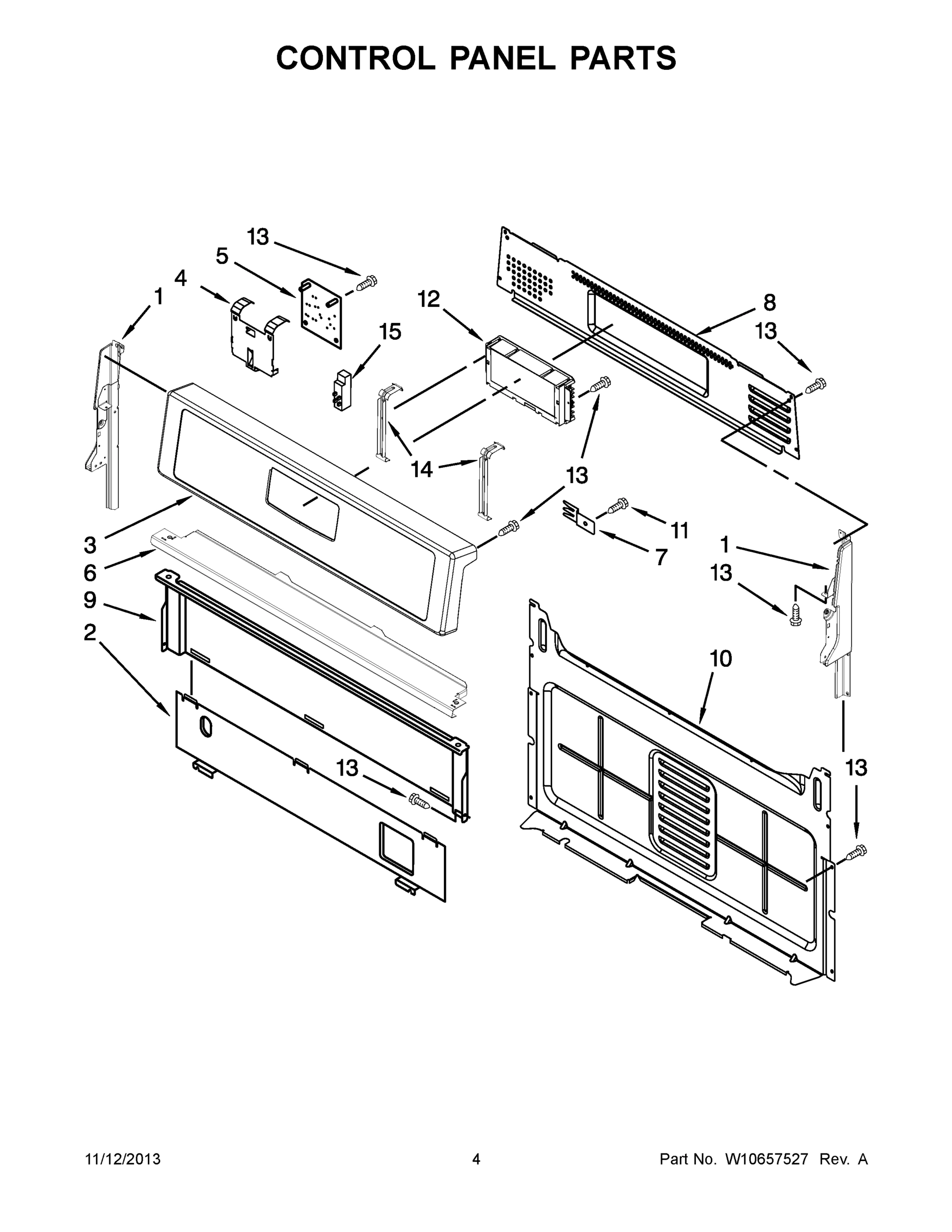 03 - CONTROL PANEL PARTS
