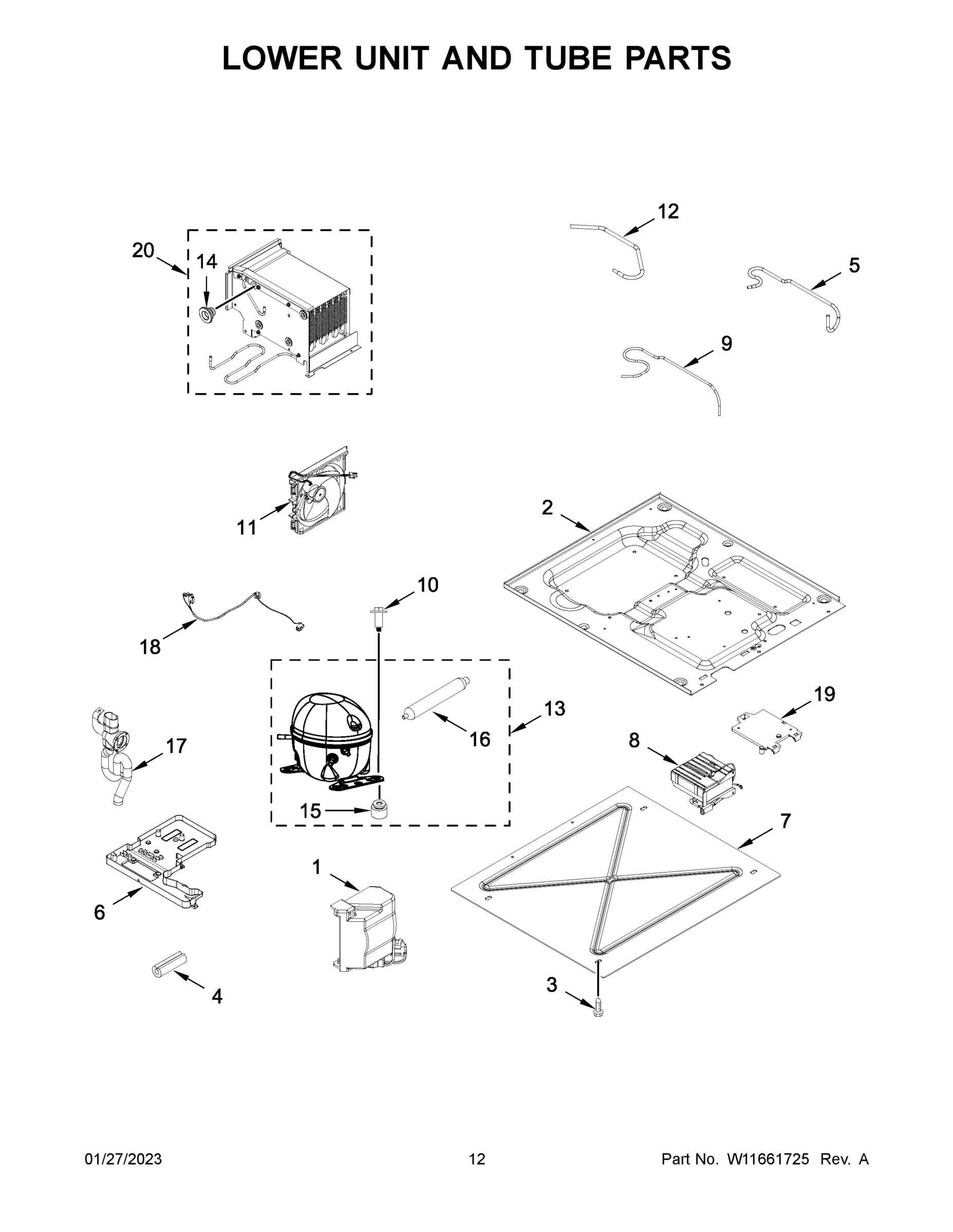 07 - LOWER UNIT AND TUBE PARTS