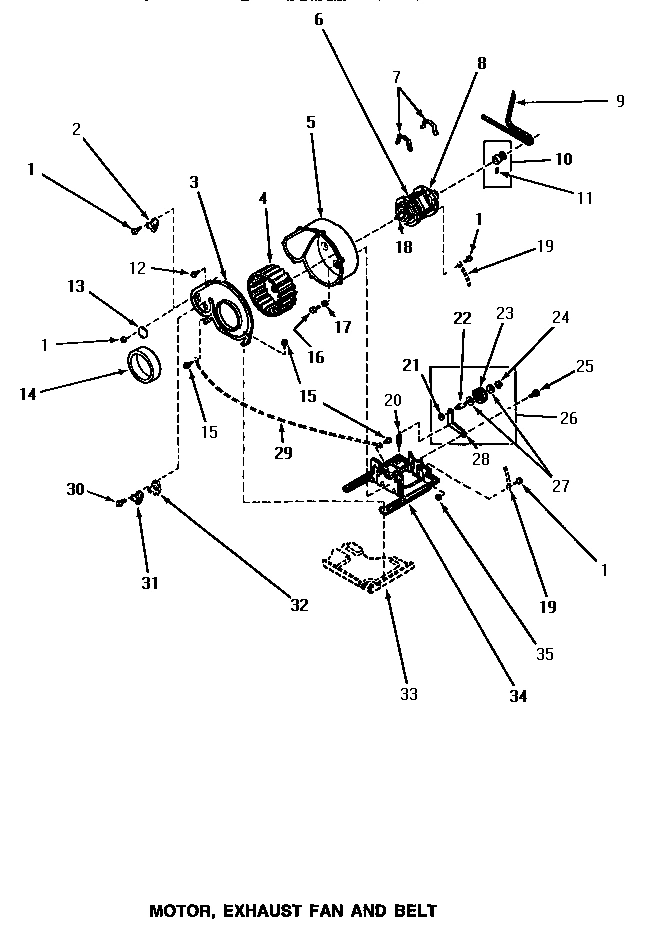 09 - MOTOR, EXHAUST FAN & BELT