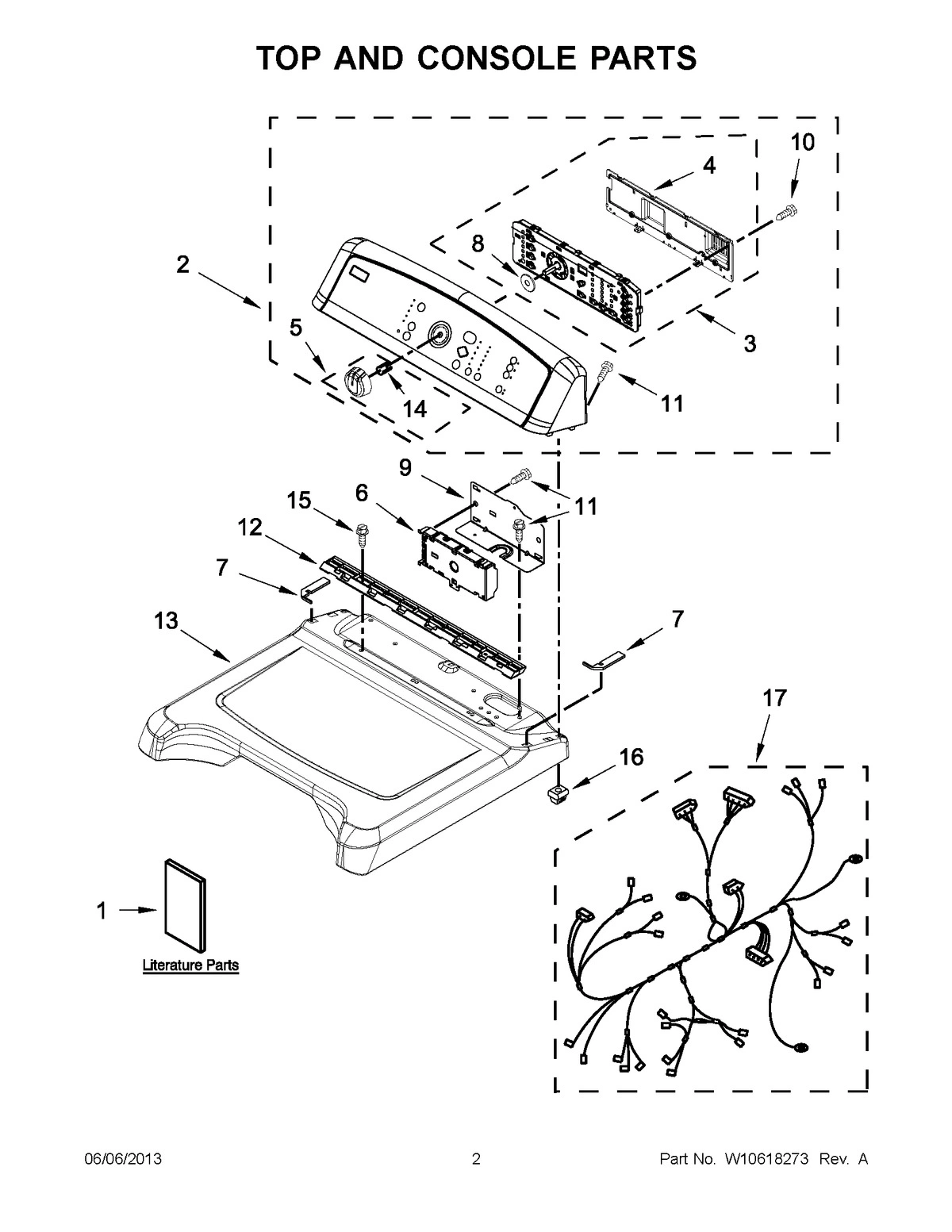 01 - TOP AND CONSOLE PARTS
