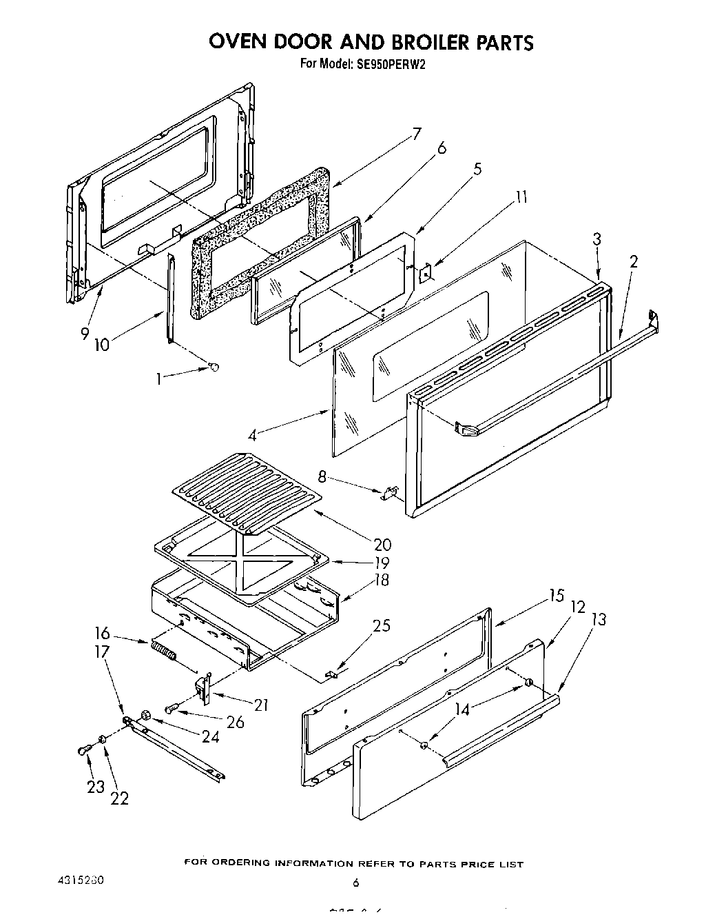 05 - OVEN DOOR AND BROILER