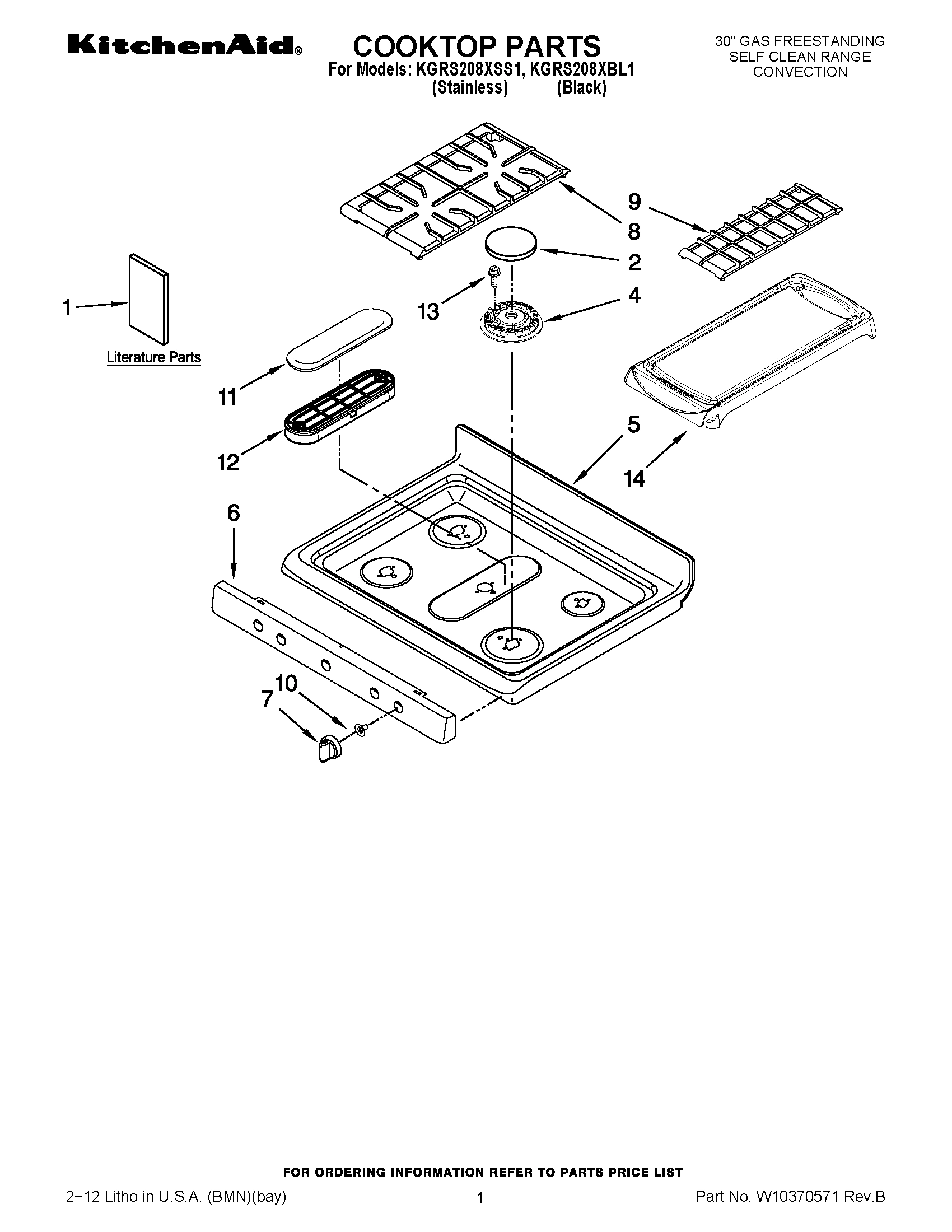01 - COOKTOP PARTS