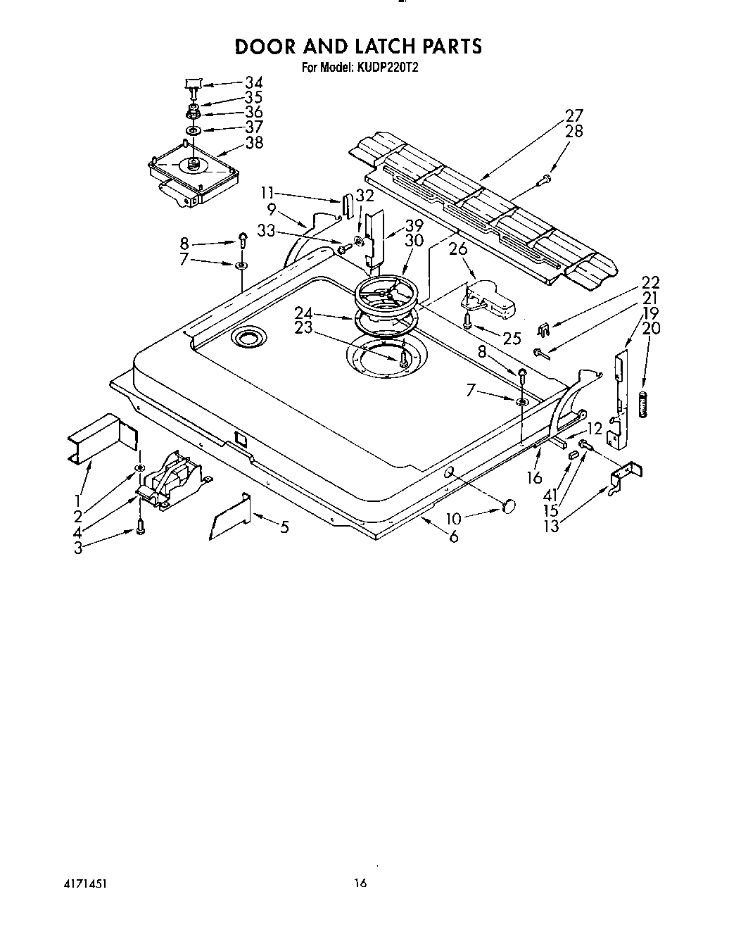 13 - DOOR AND LATCH