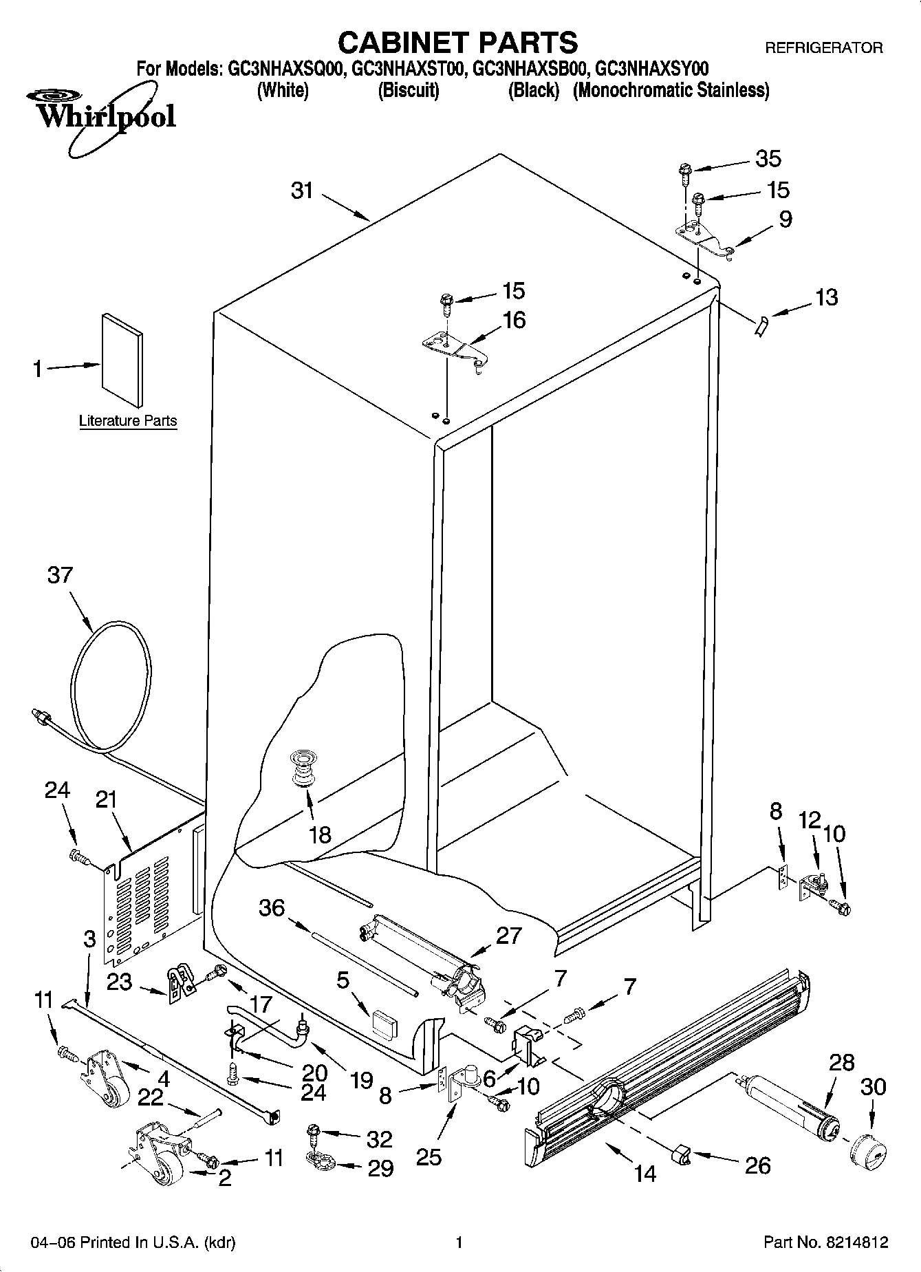 01 - CABINET PARTS