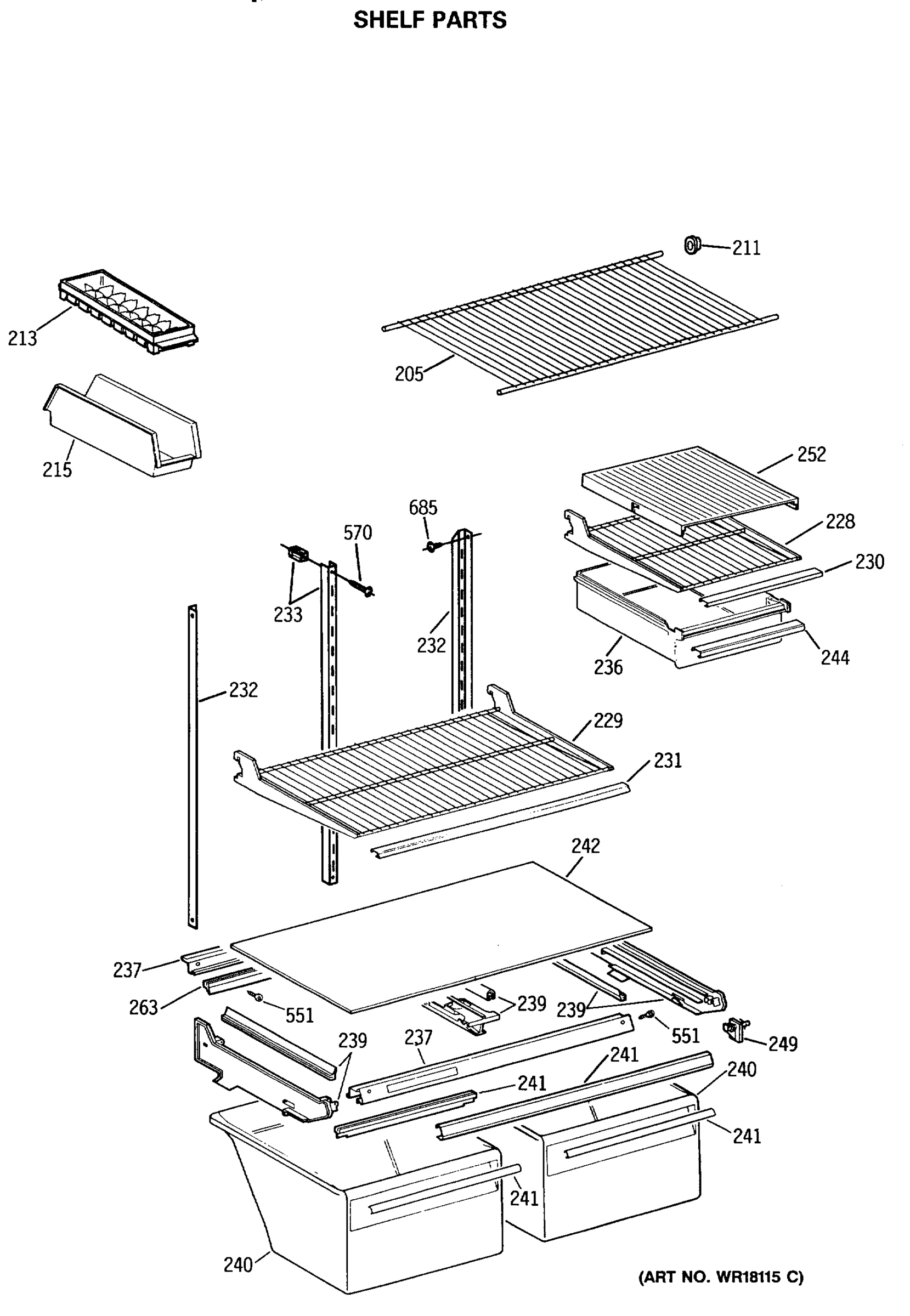 SHELF PARTS