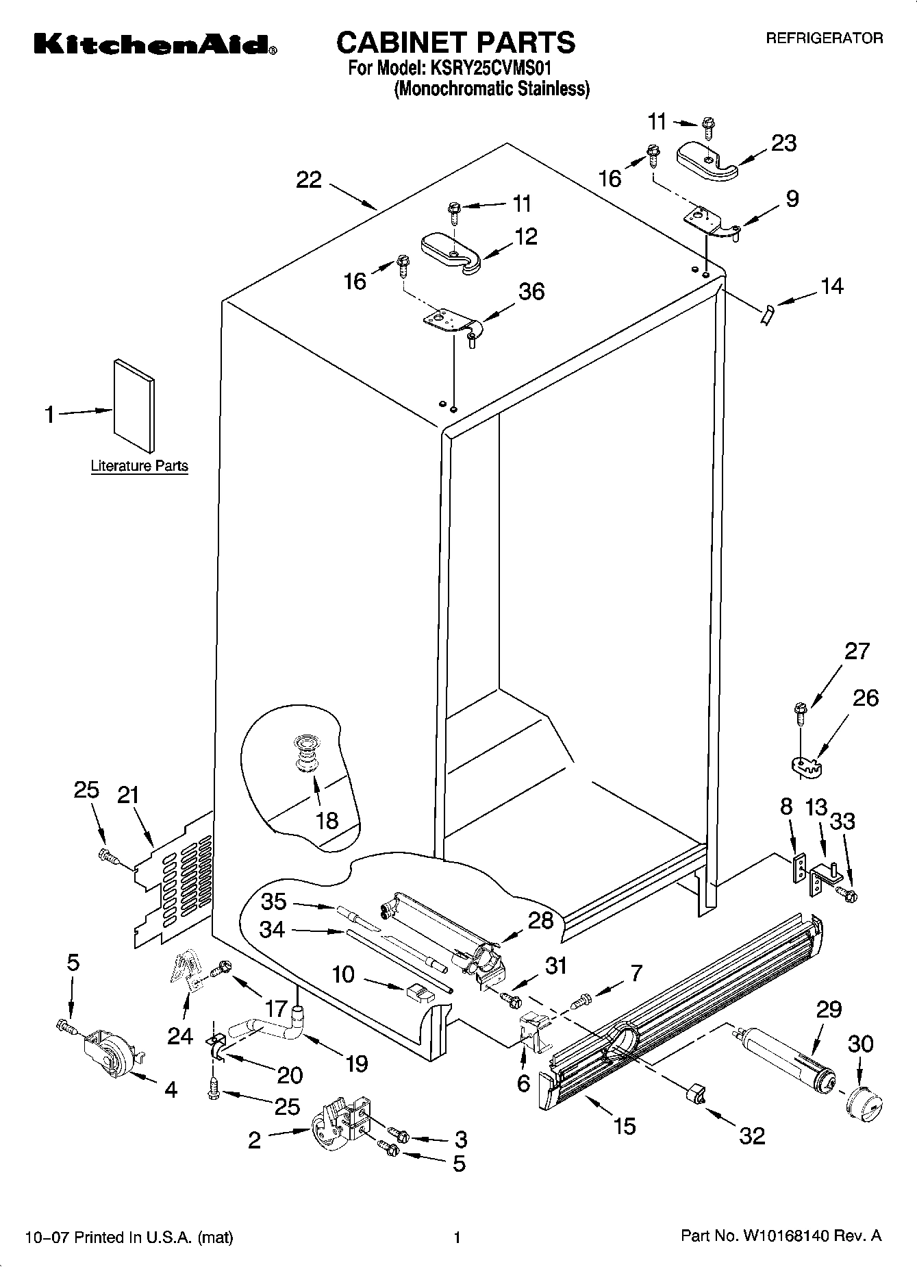 01 - CABINET PARTS